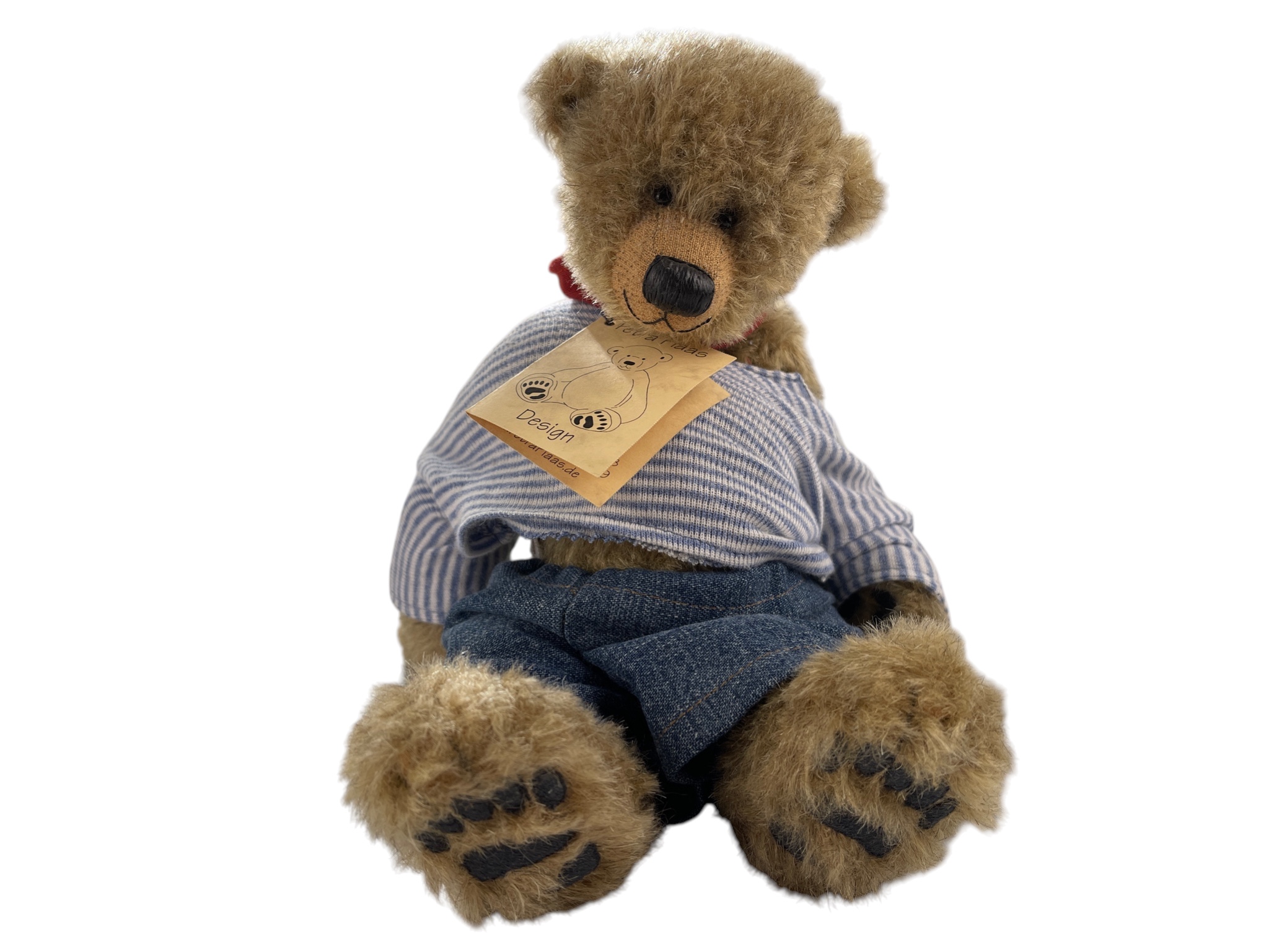 Künstlerbär Stofftier Teddybär Petra Plaas 26 cm. - Top Zustand.    