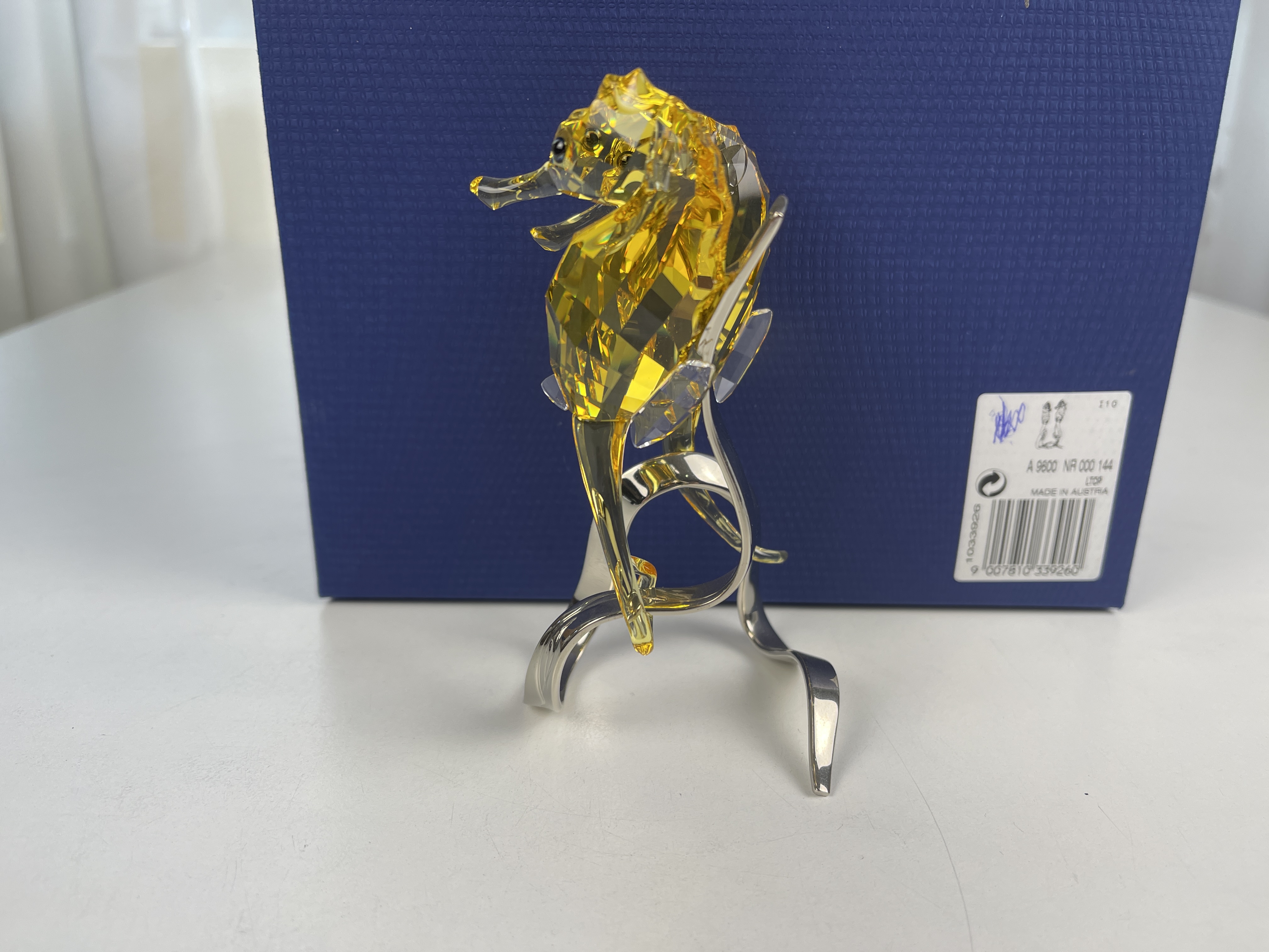  Swarovski Figur 1033926 Seepferdchen 12,1 cm Ovp Zertifikat Top Zustand  