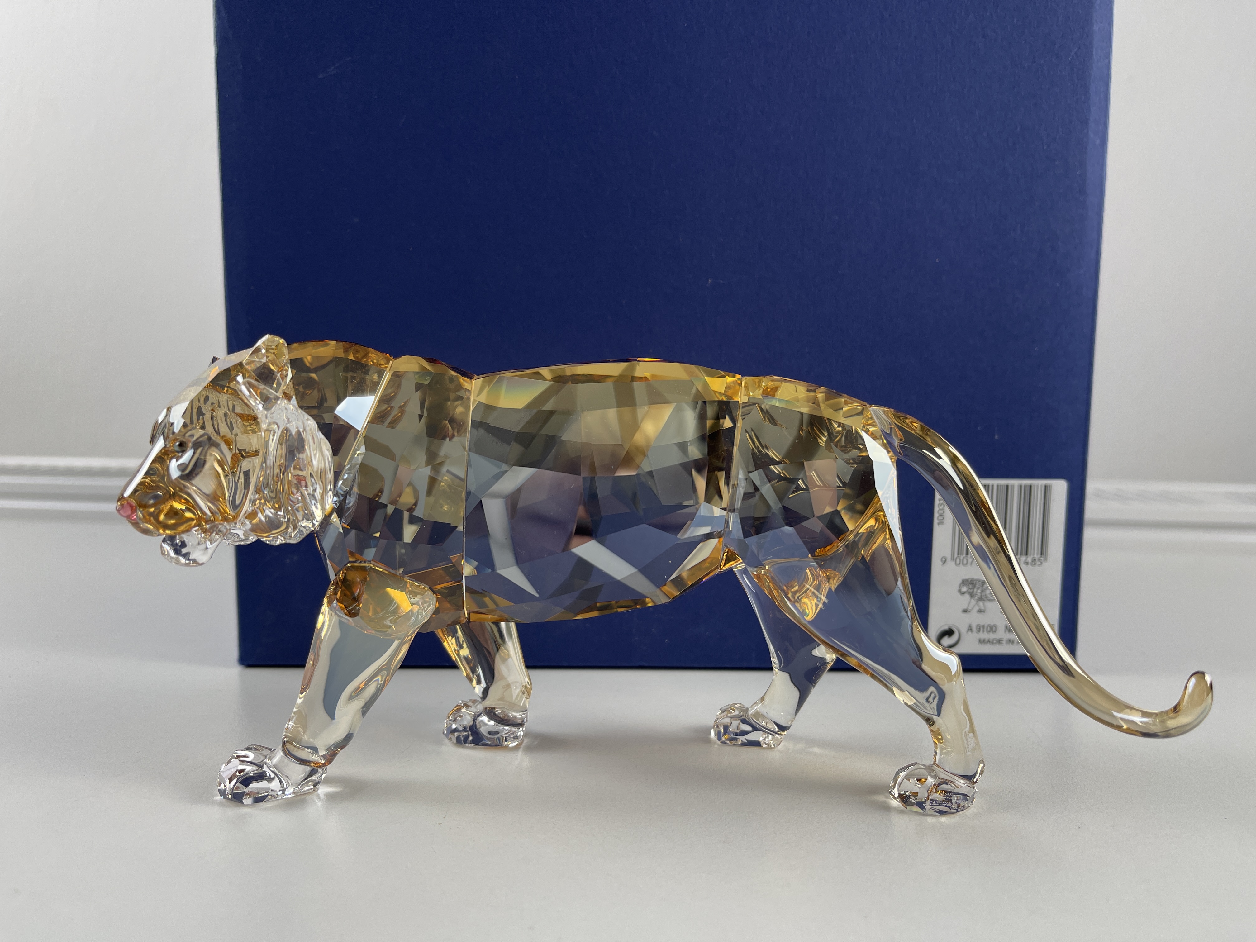 Swarovski Figur 1003148 Tiger 18 cm. Ovp und Zertifikat. Top Zustand   