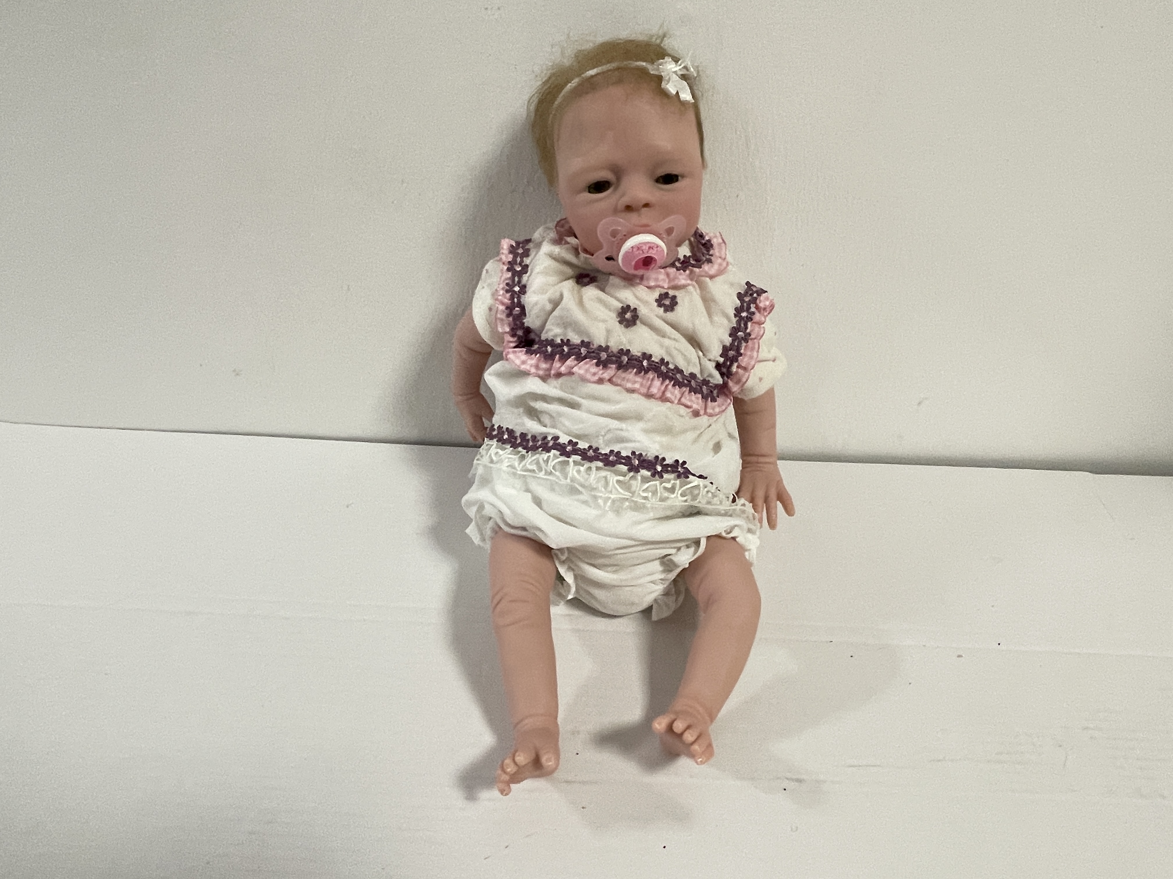 Künstlerpuppe Reborn Vinyl Puppe 45 cm. Guter Zustand