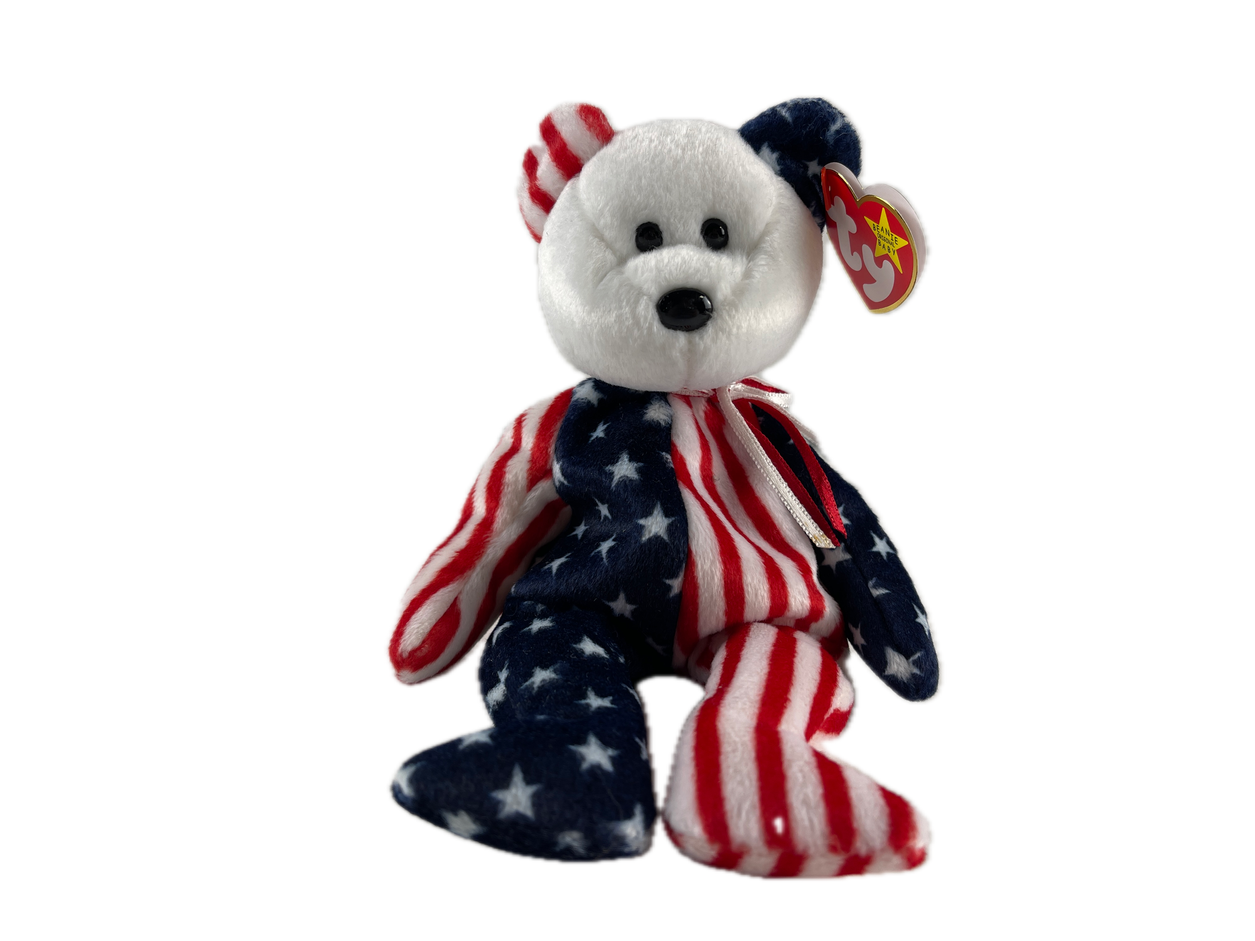 Sammler Stofftier Beanie Babies - Teddy - 21 cm. Top Zustand   