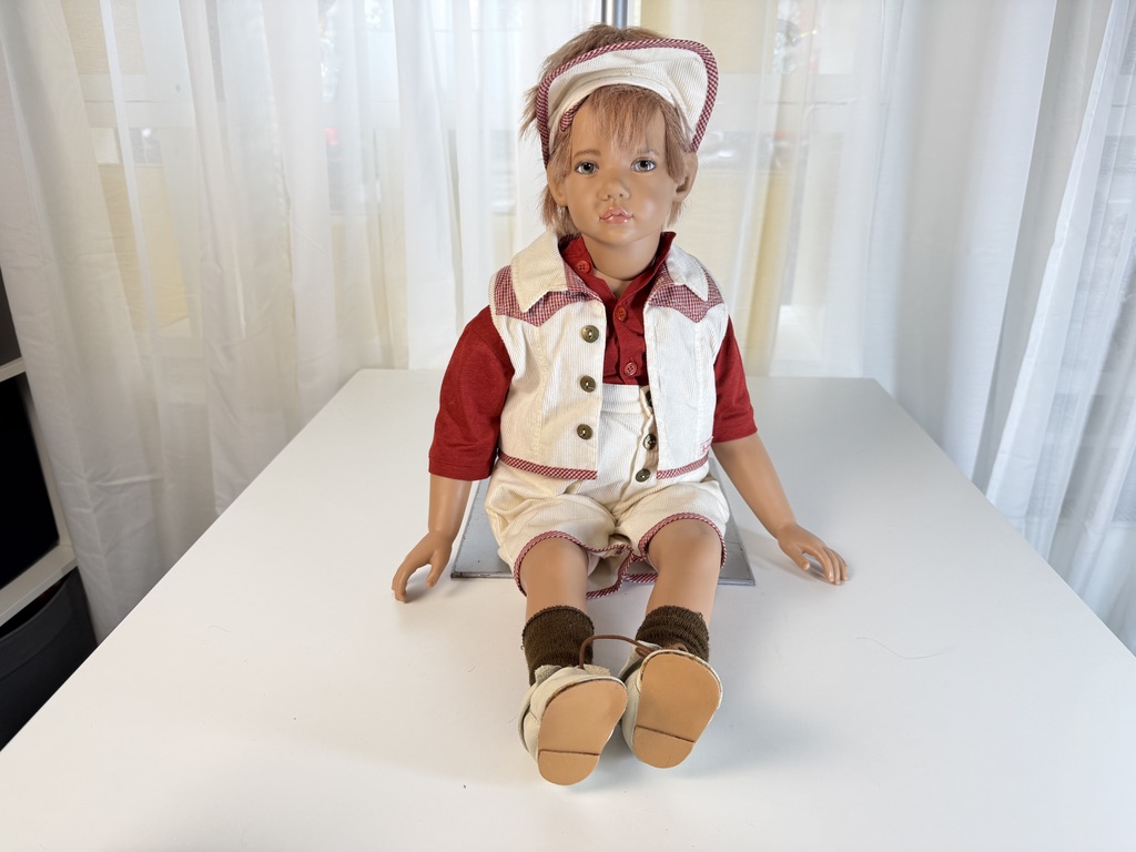 Künstlerpuppe Sigikid Ilse Wippler Vinyl Puppe 68 cm. Top Zustand   