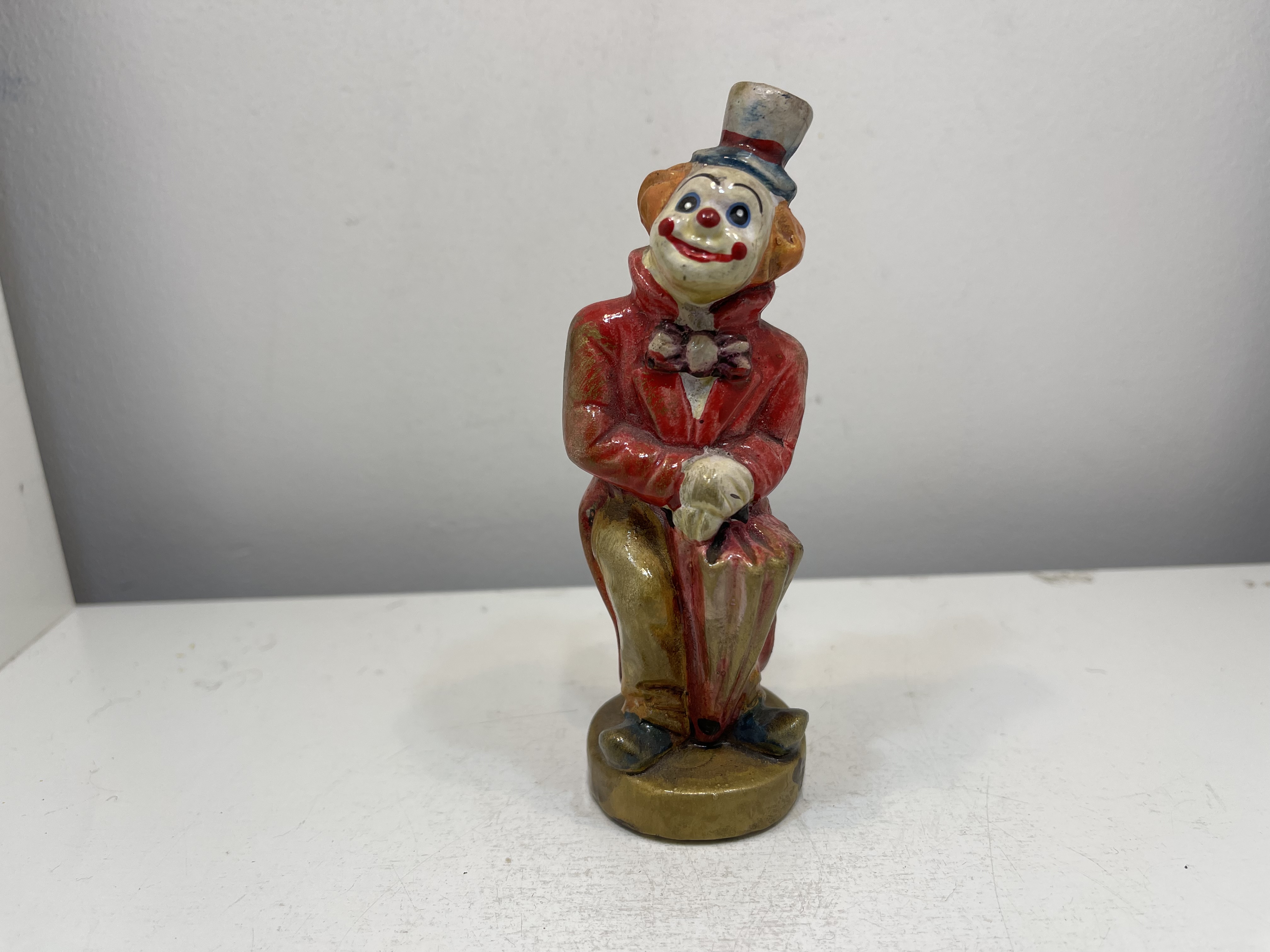 Porzellan Sammler Figur Clown 12 cm - Zustand siehe Fotos 