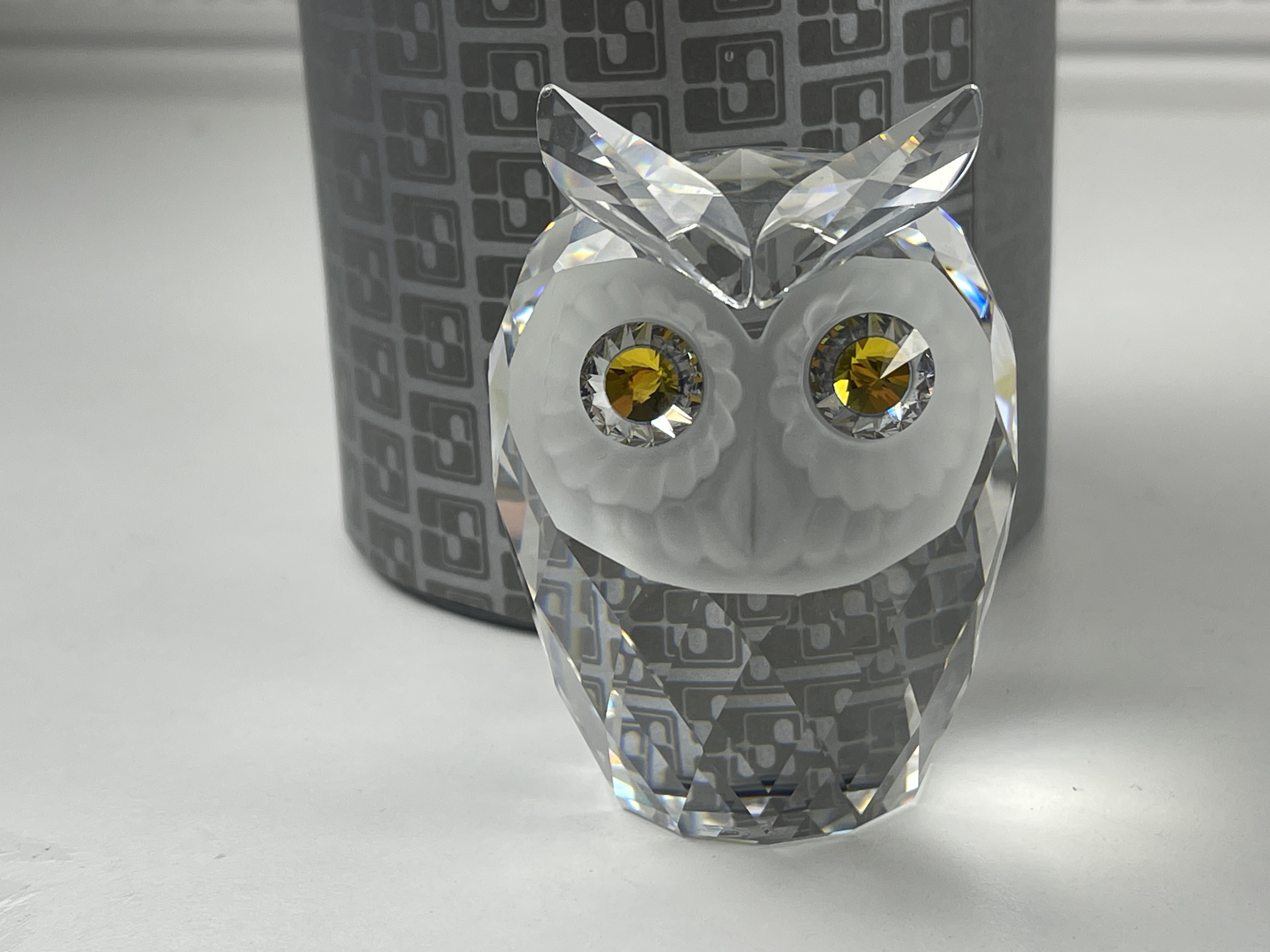 Swarovski Figur 010022 Große Eule 7 cm. Ovp & Zertifikat. Top Zustand   