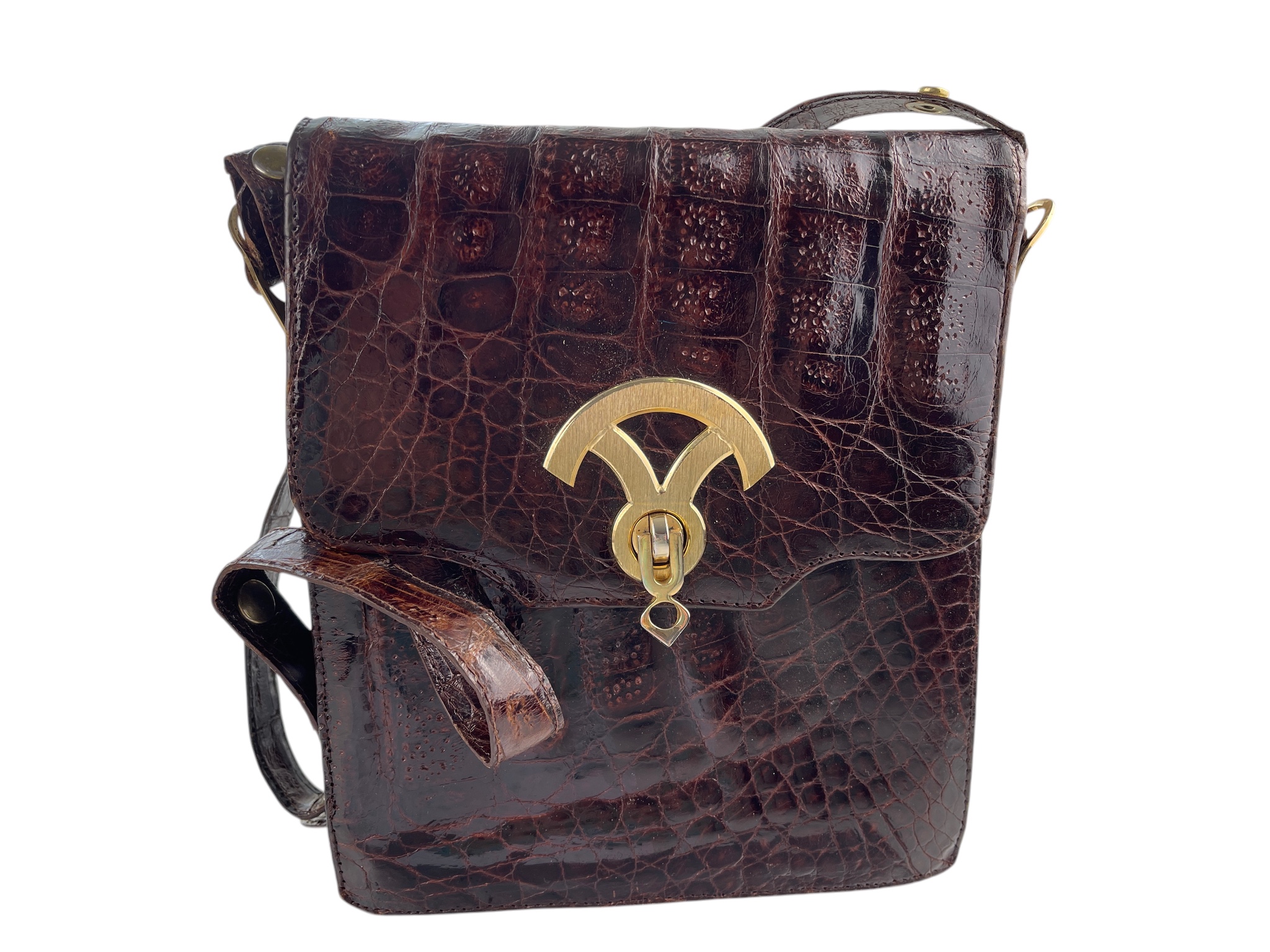 Leder Damentasche Handtasche 25 x 21 x 6,5 cm.  Zustand siehe Fotos