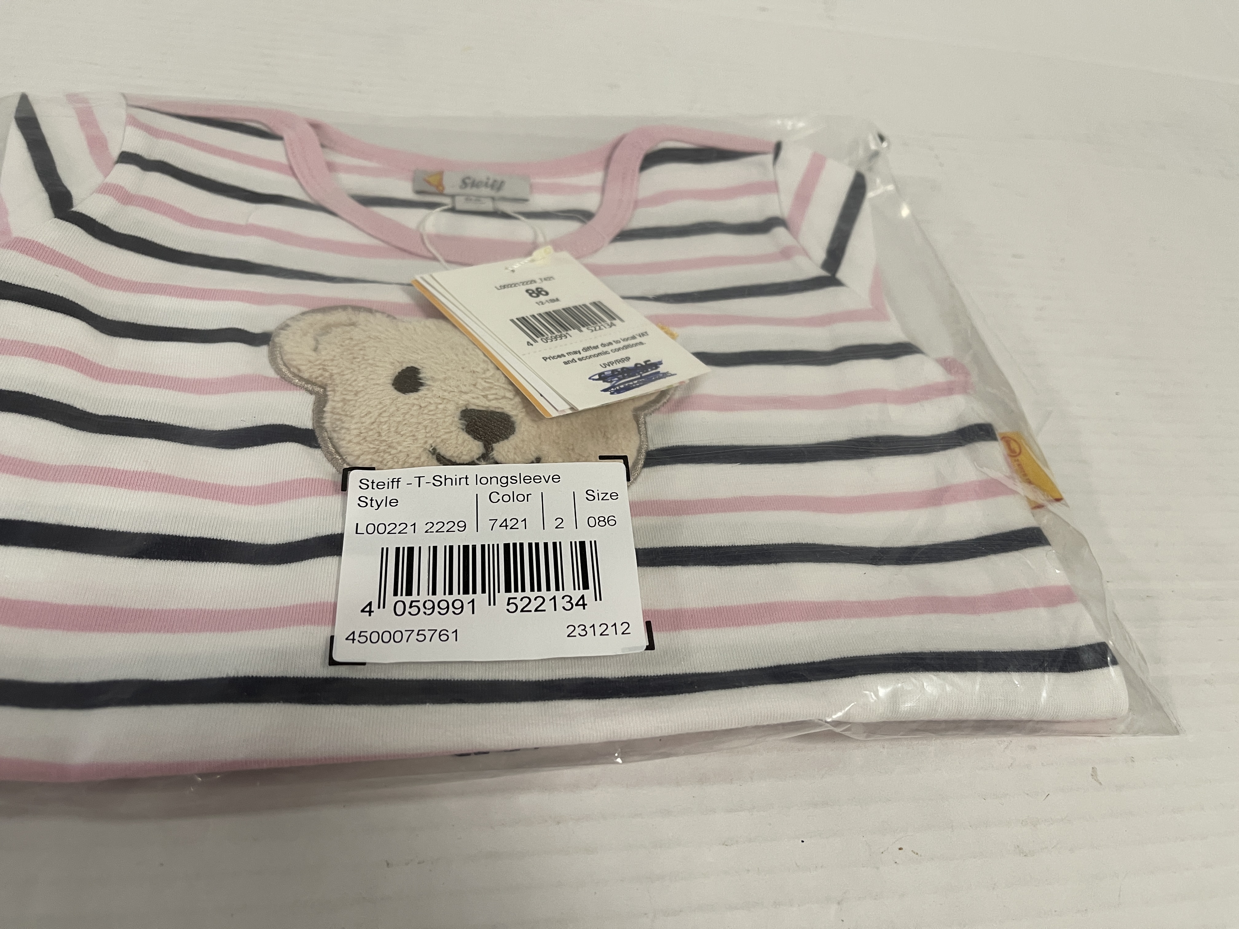Steiff Baby Bekleidung Longseelve Shirt für Mädchen Größe 86 - Top Zustand   