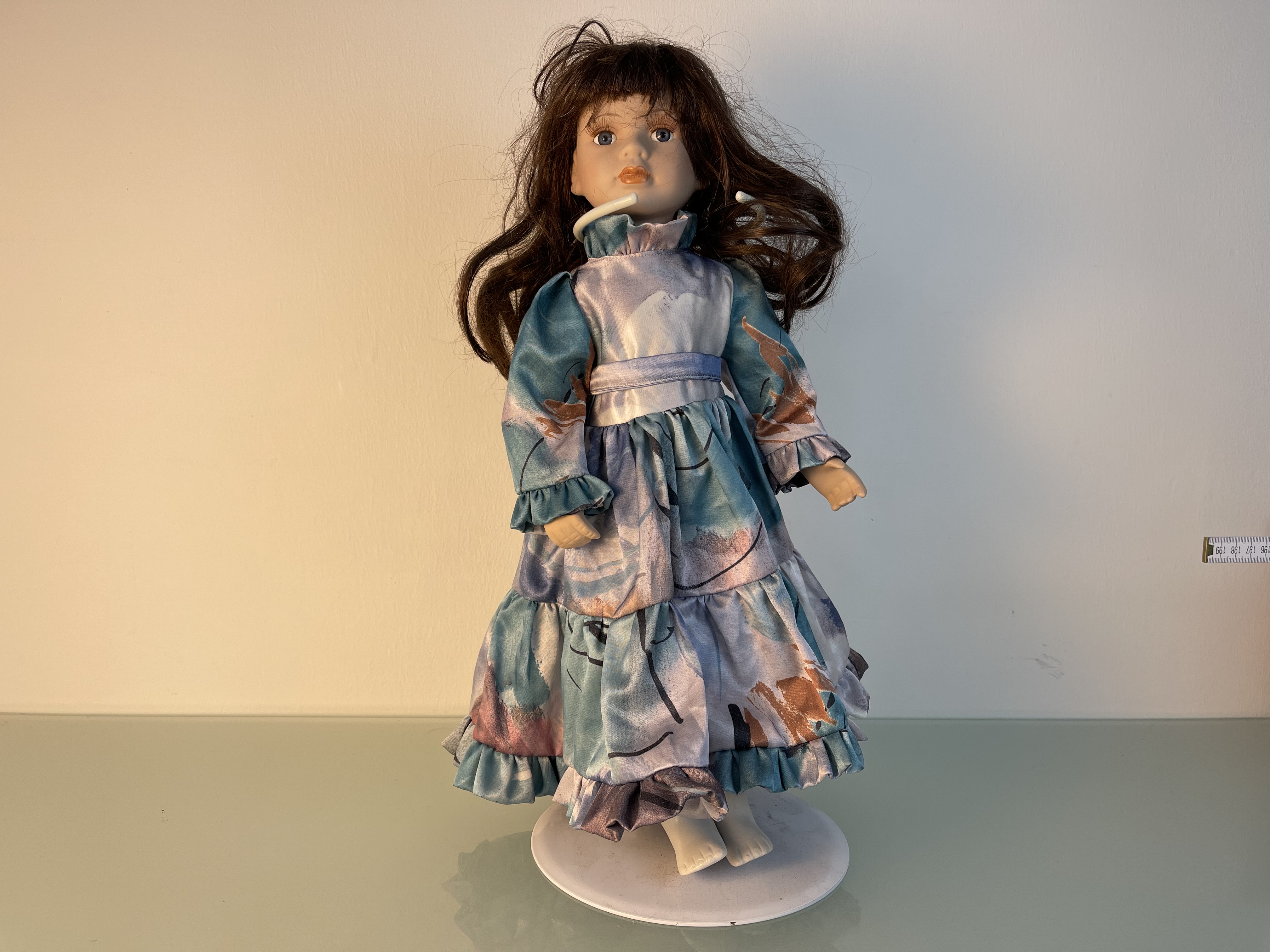 Sammler Puppe Porzellan Puppe 52 cm. Top Zustand 