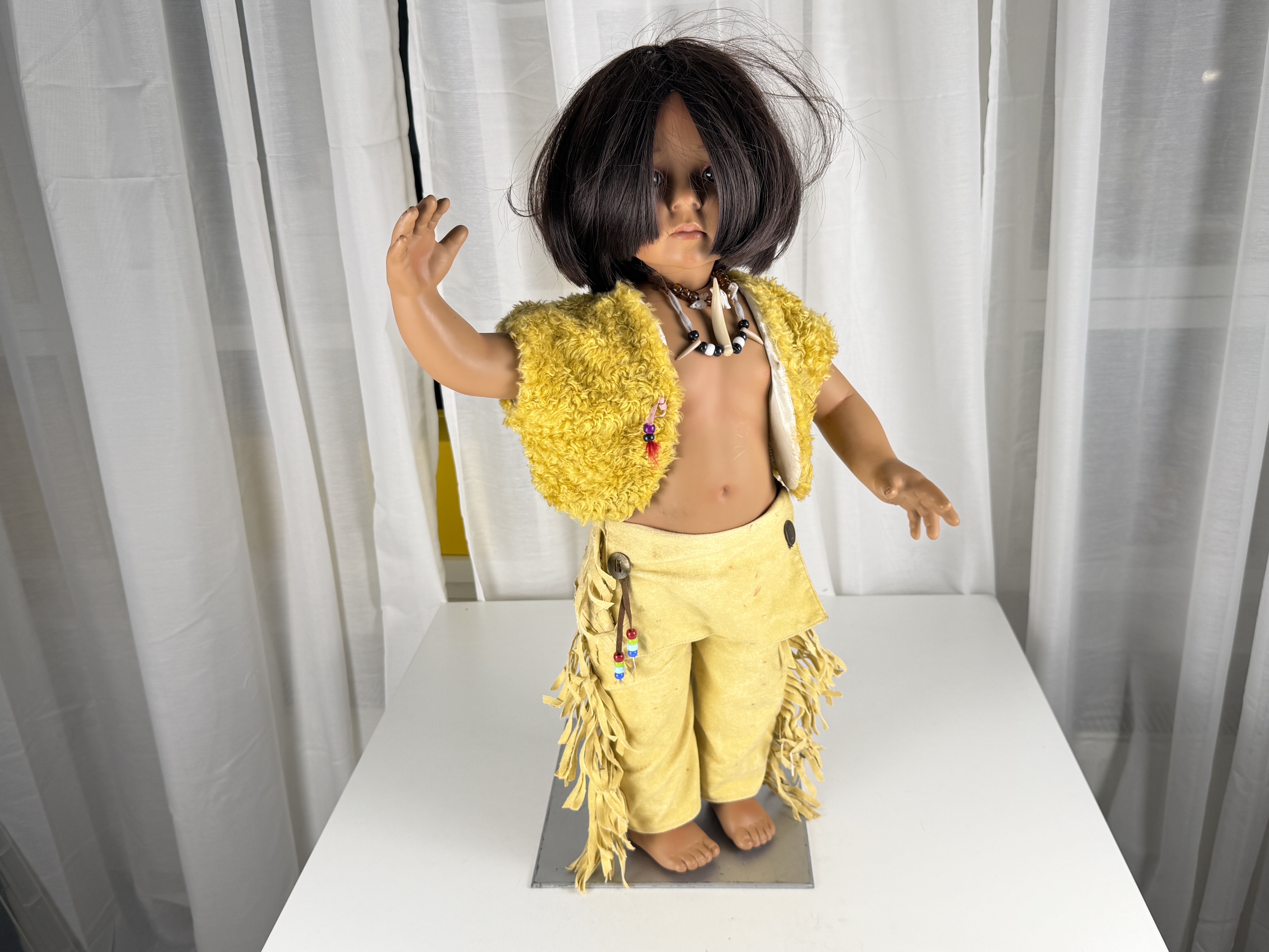 Künstlerpuppe Donna Rubert Vinyl Puppe 65 cm. verschmutzt