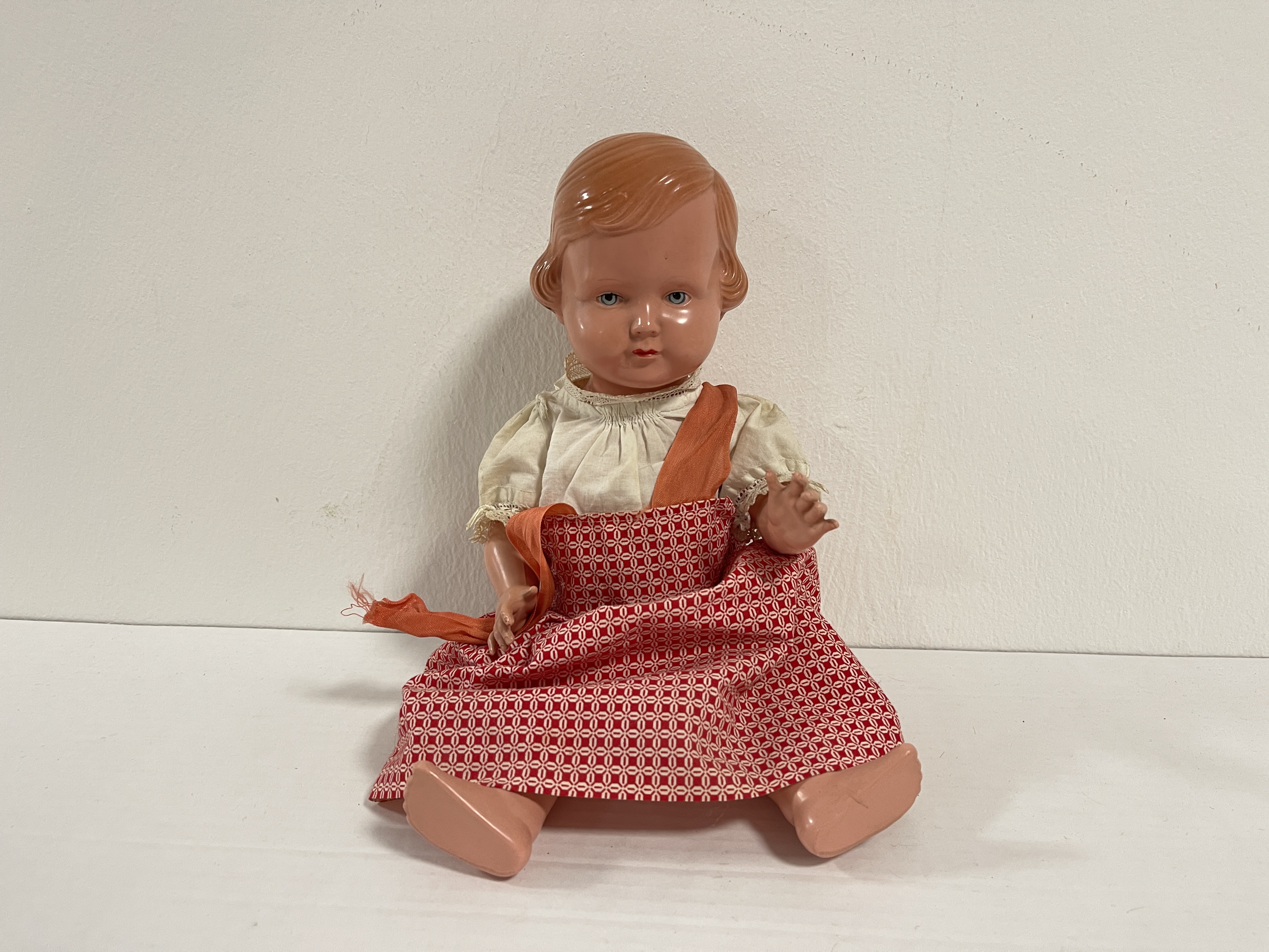 Künstlerpuppe Sammler Puppe alte Zelluloid Puppe 35 cm siehe Fotos  