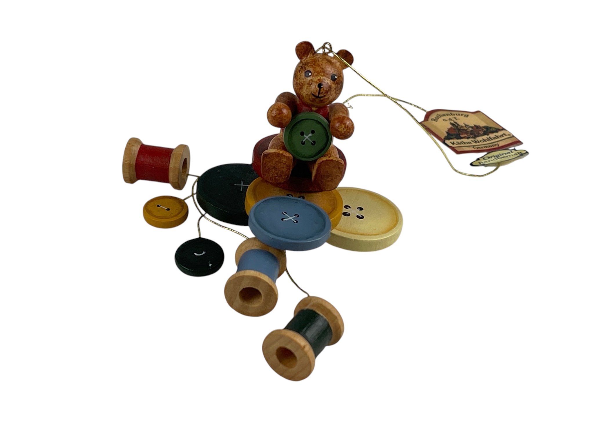 Käthe Wohlfahrt Erzgebirge Figur Sammler Holz Figur Ornament 16 cm. Top Zustand 