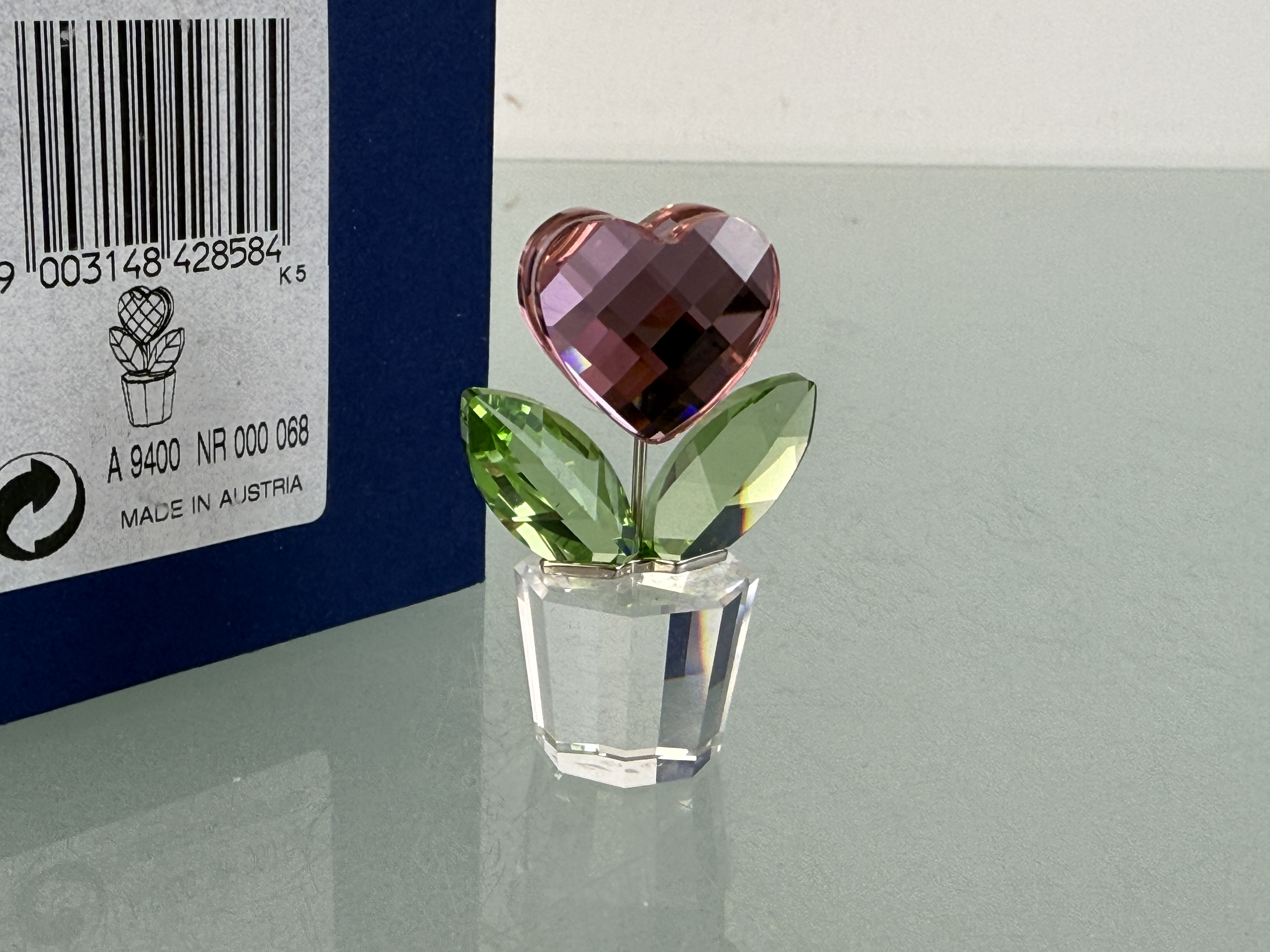 Swarovski Figur 842858 Blumentopf Blume 5 cm. Ovp & Zertifikat. Top Zustand 