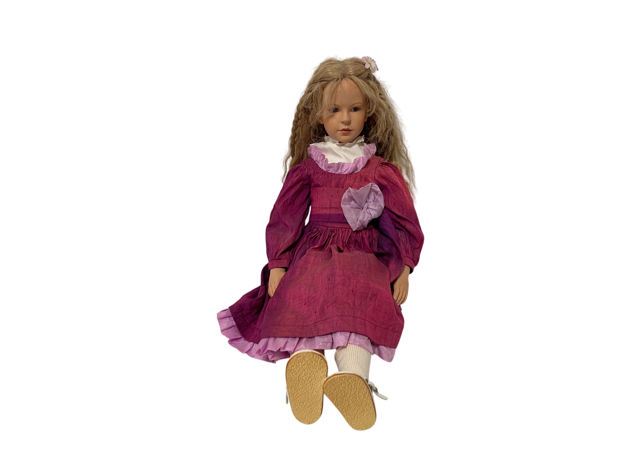 Vera Scholz Künstlerpuppe Porzellan Puppe 58 cm. Top Zustand 