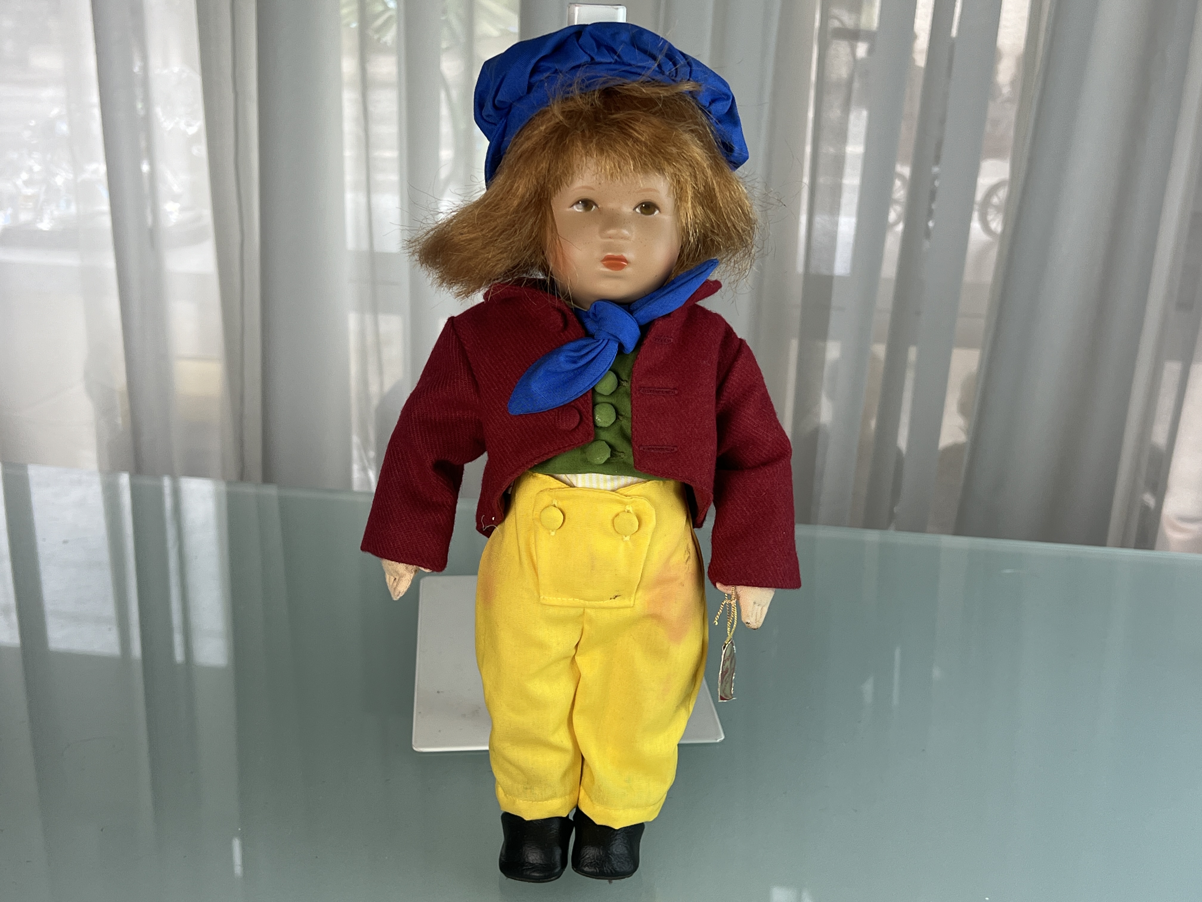 Käthe Kruse Puppe Sammlerpuppe 33 cm Kleidung verschmutzt siehe Fotos