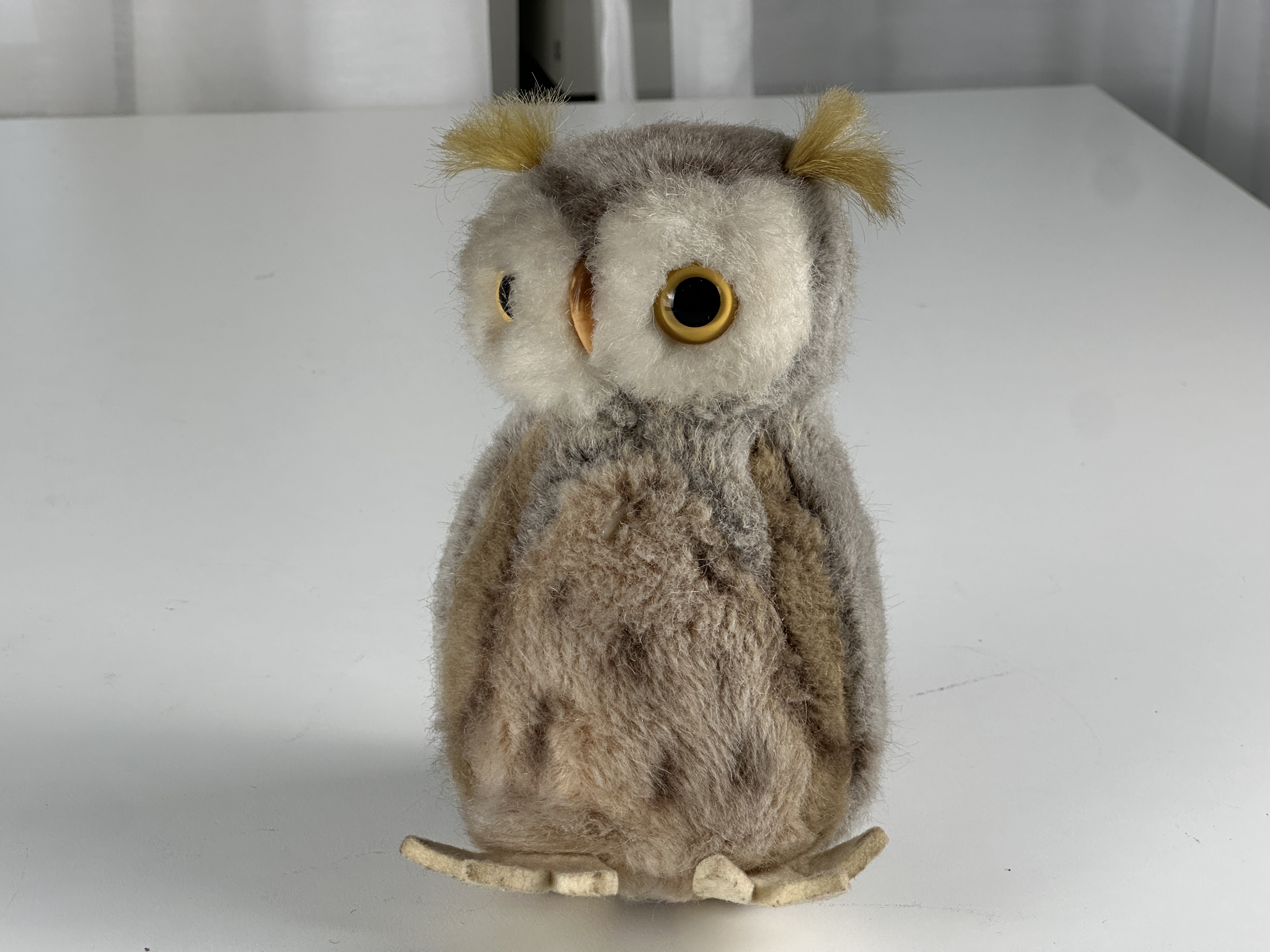 Steiff Tier 2625/15 Eule 16 cm. Top Zustand 