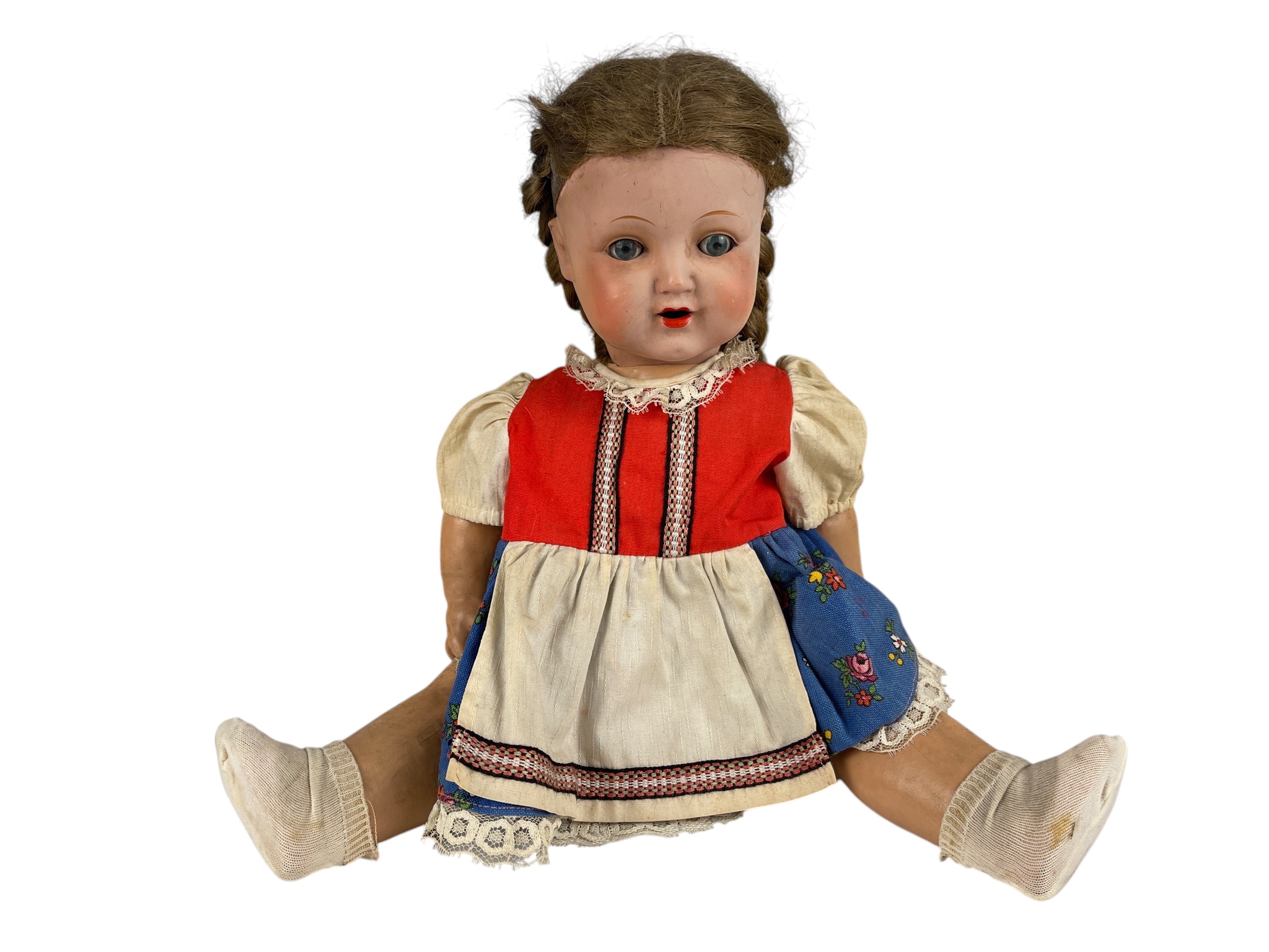 Alte Schildkröt-Puppe Schildkrötpuppe Puppe 45 cm Zustand siehe Fotos  