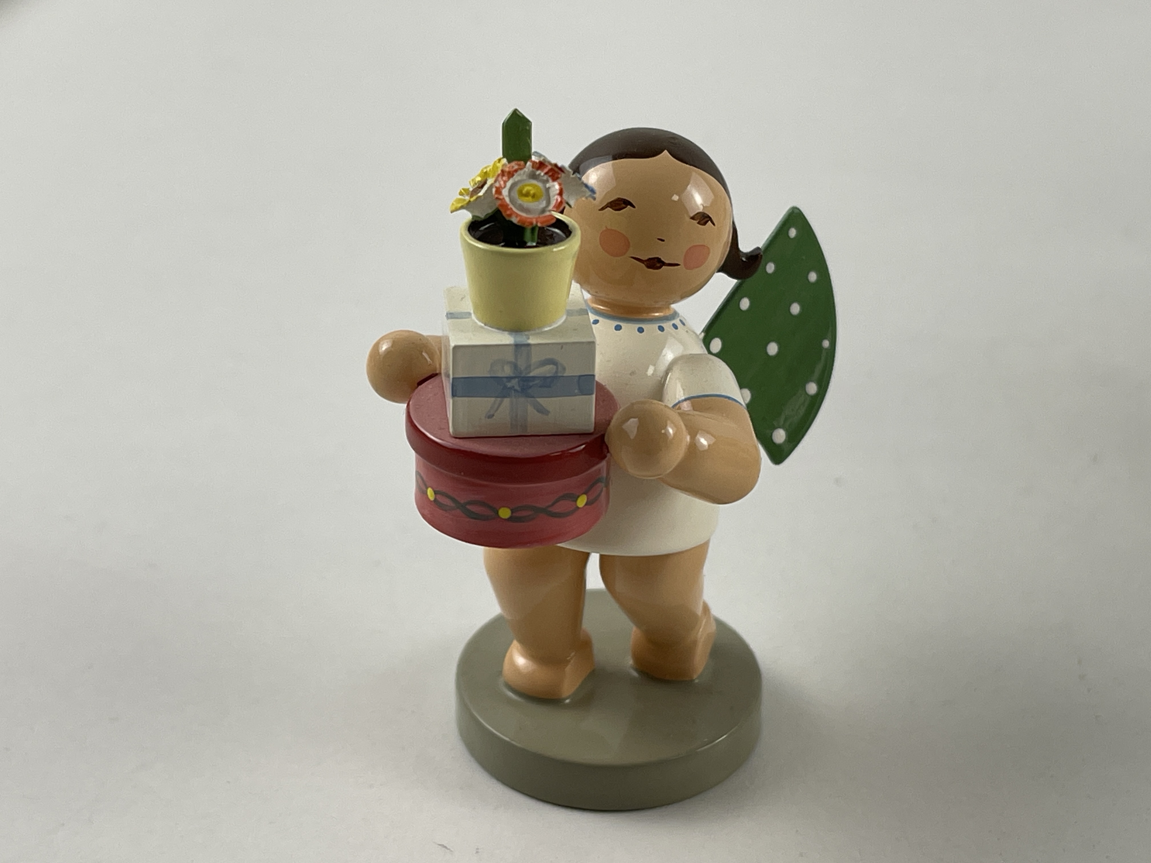 Erzgebirge Wendt und Kühn Figur Engel 6,5 cm. Top Zustand