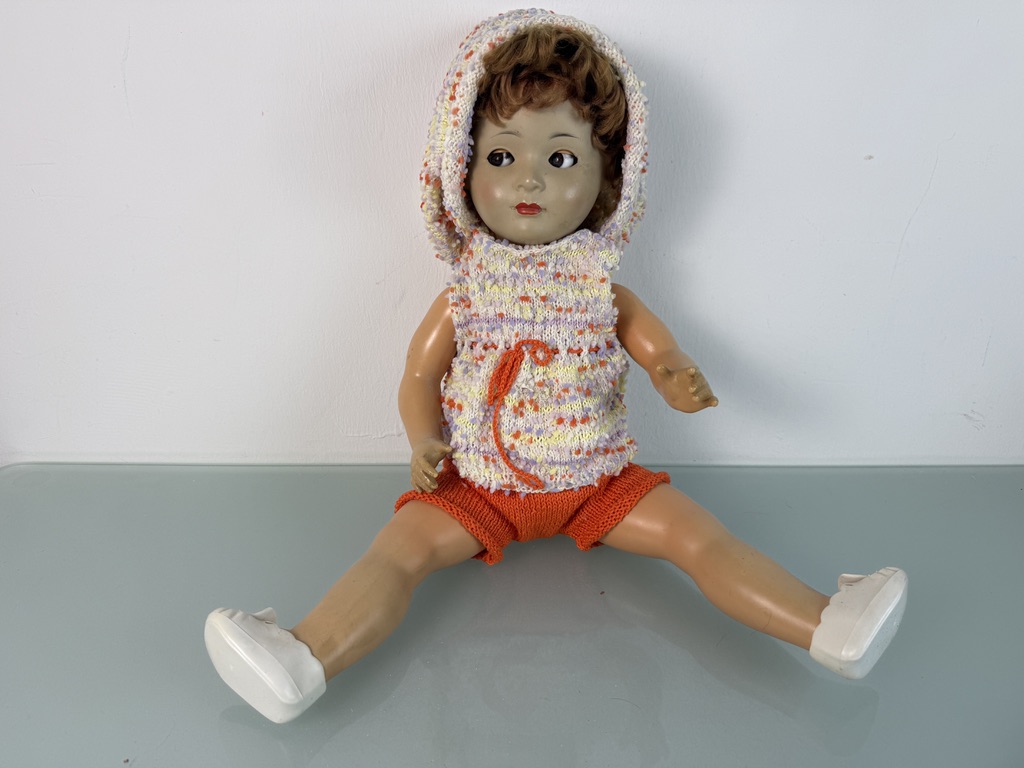 Künstlerpuppe Alte Sammler Puppe 60 cm Zustand Siehe Foto   