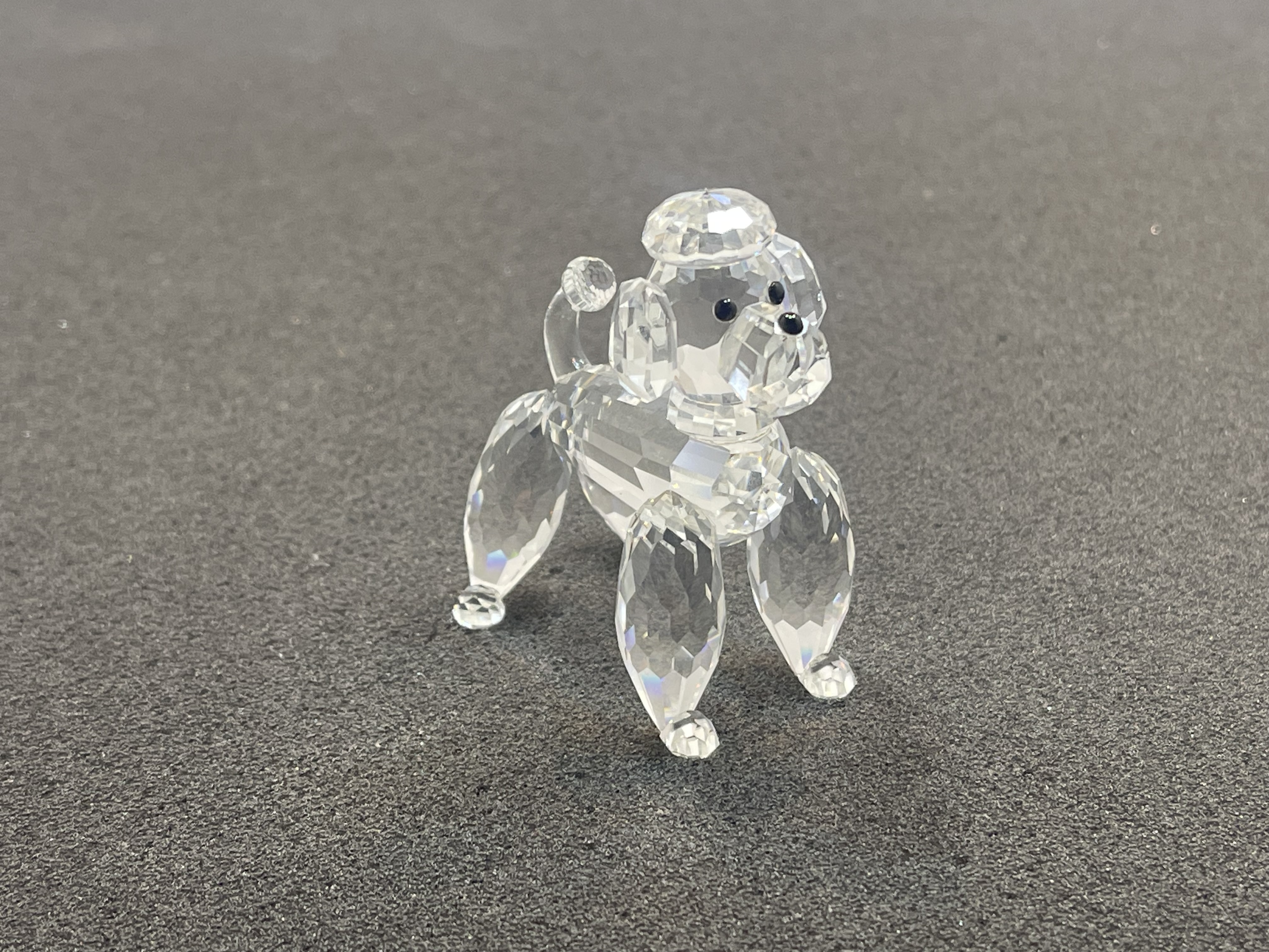Swarovski Figur Kristall 167571 Pudel stehend 5,7 cm. Top Zustand  