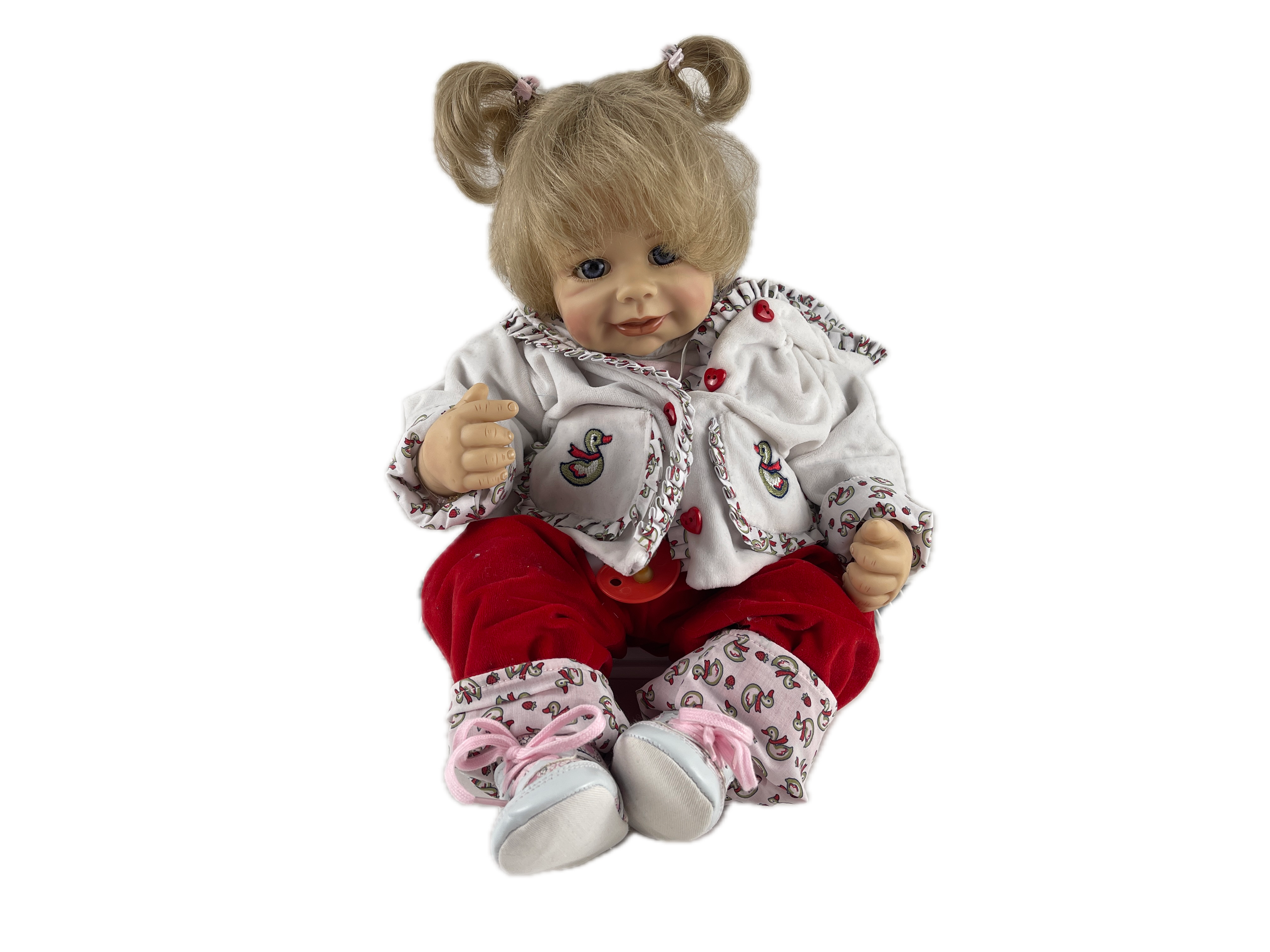 Monika Levenig Künstlerpuppe Vinyl Puppe 47 cm. Top Zustand   
