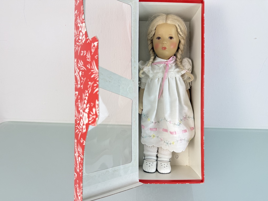 Käthe Kruse Sammlerpuppe Puppe 38 cm Top Zustand 