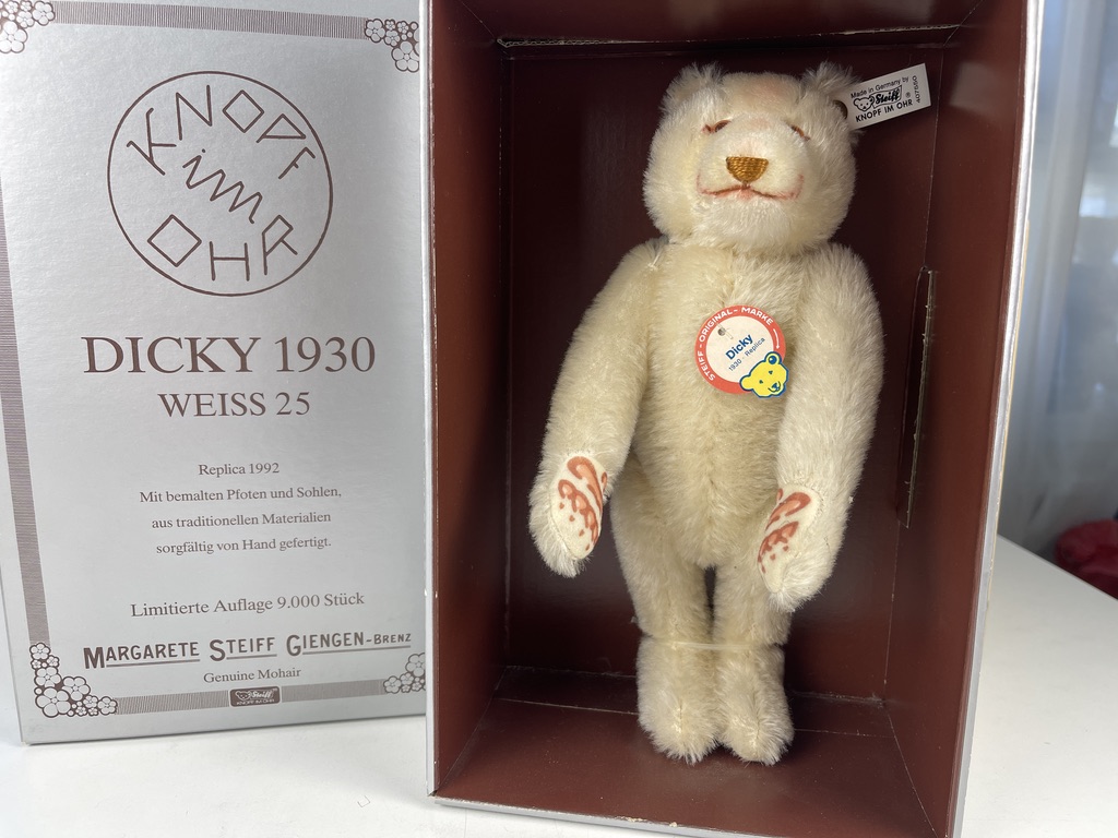 Steiff Teddy 407550 Dicky 25 cm Top Zustand + OVP