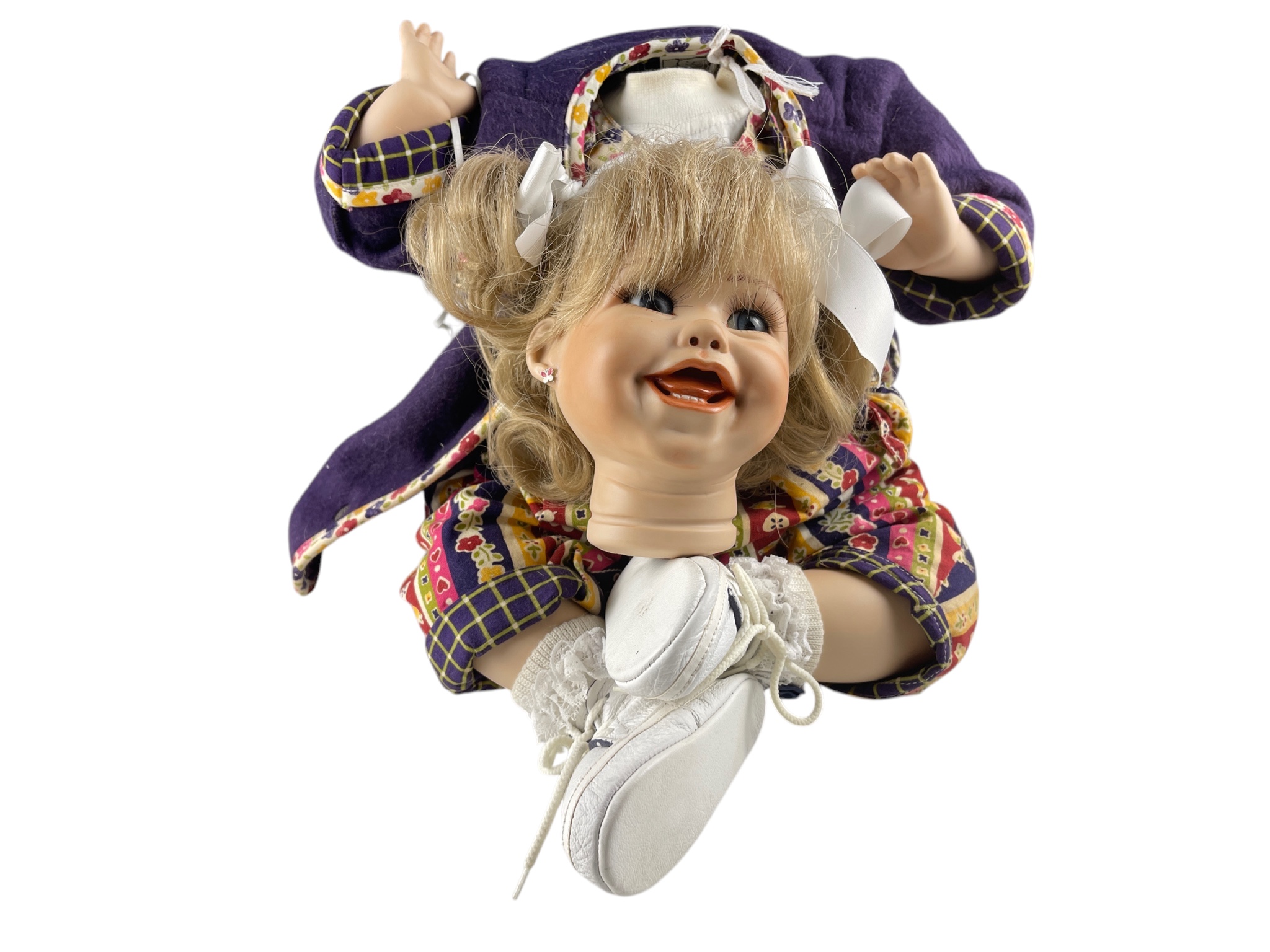 Künstlerpuppe Porzellan Puppe 50 cm. Defekt 