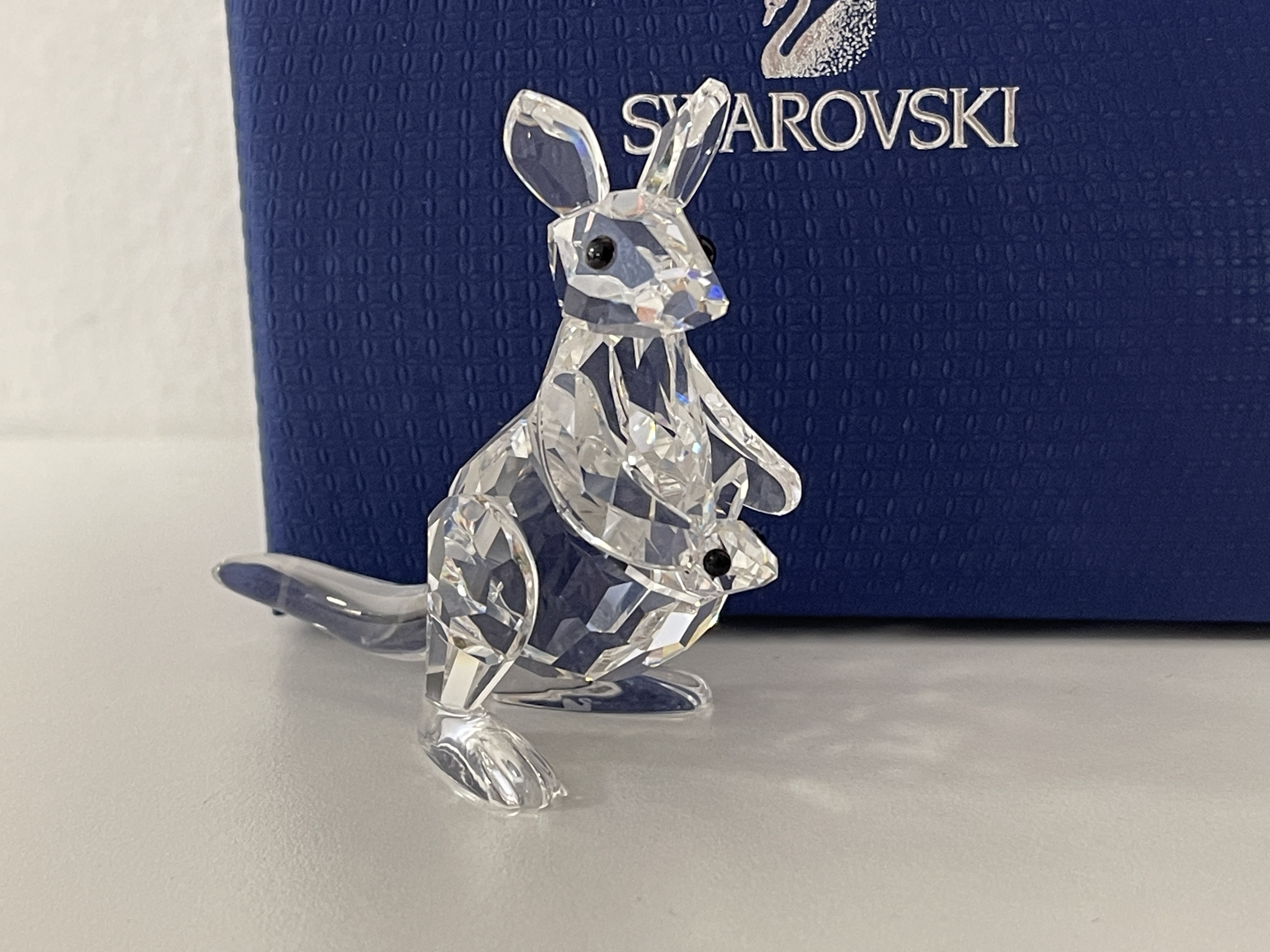  Swarovski Figur 181756 Känguru 6 cm. + Kiste Top Zustand. 