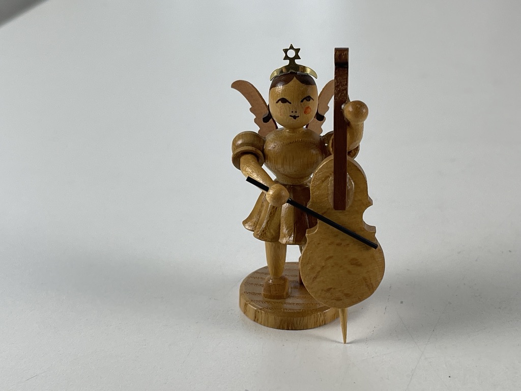 Erzgebirge Blank Figur Engel 6,5 cm.   Zustand siehe Fotos  