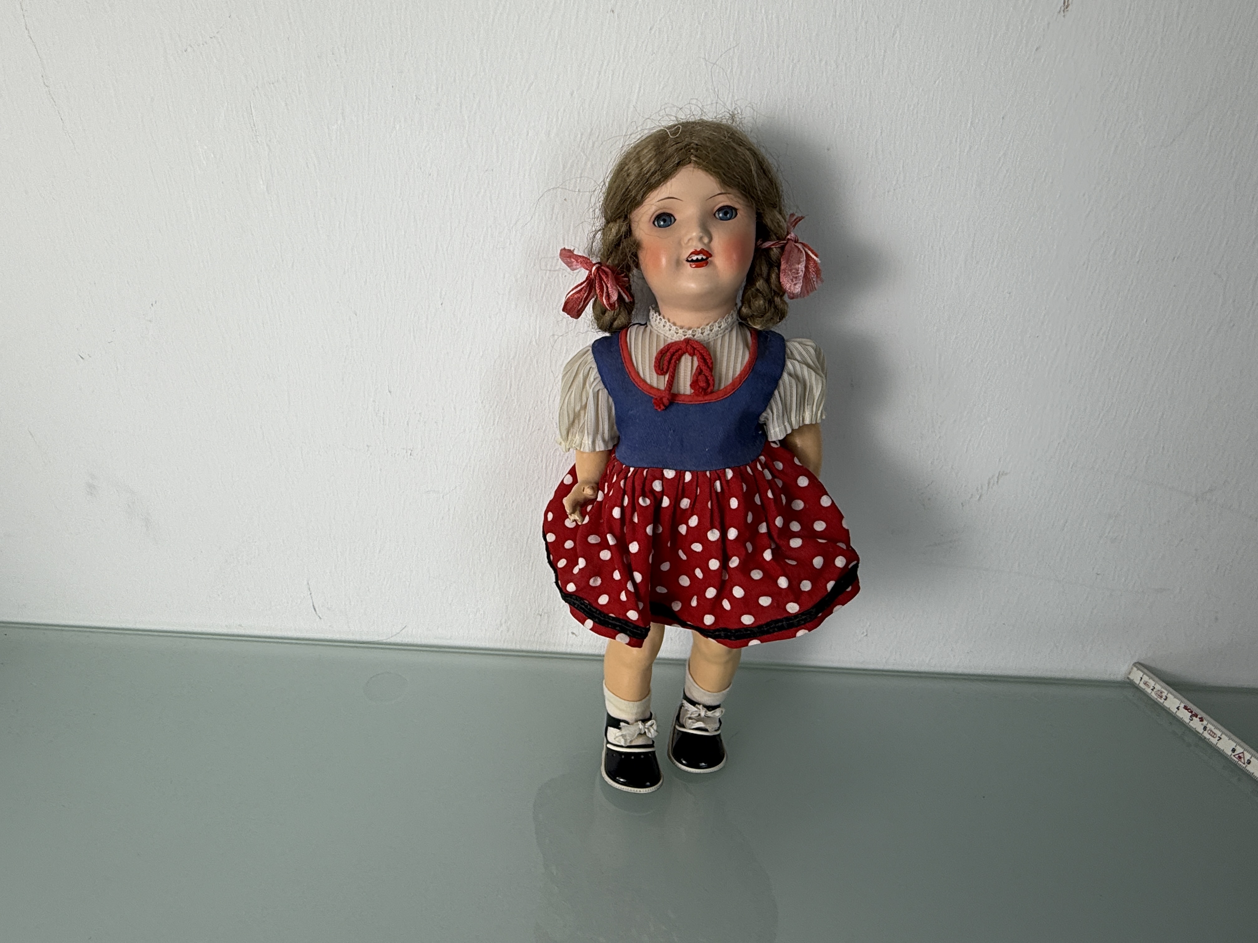 Künstlerpuppe Sammler Puppe alte Puppe 35 cm siehe Fotos 