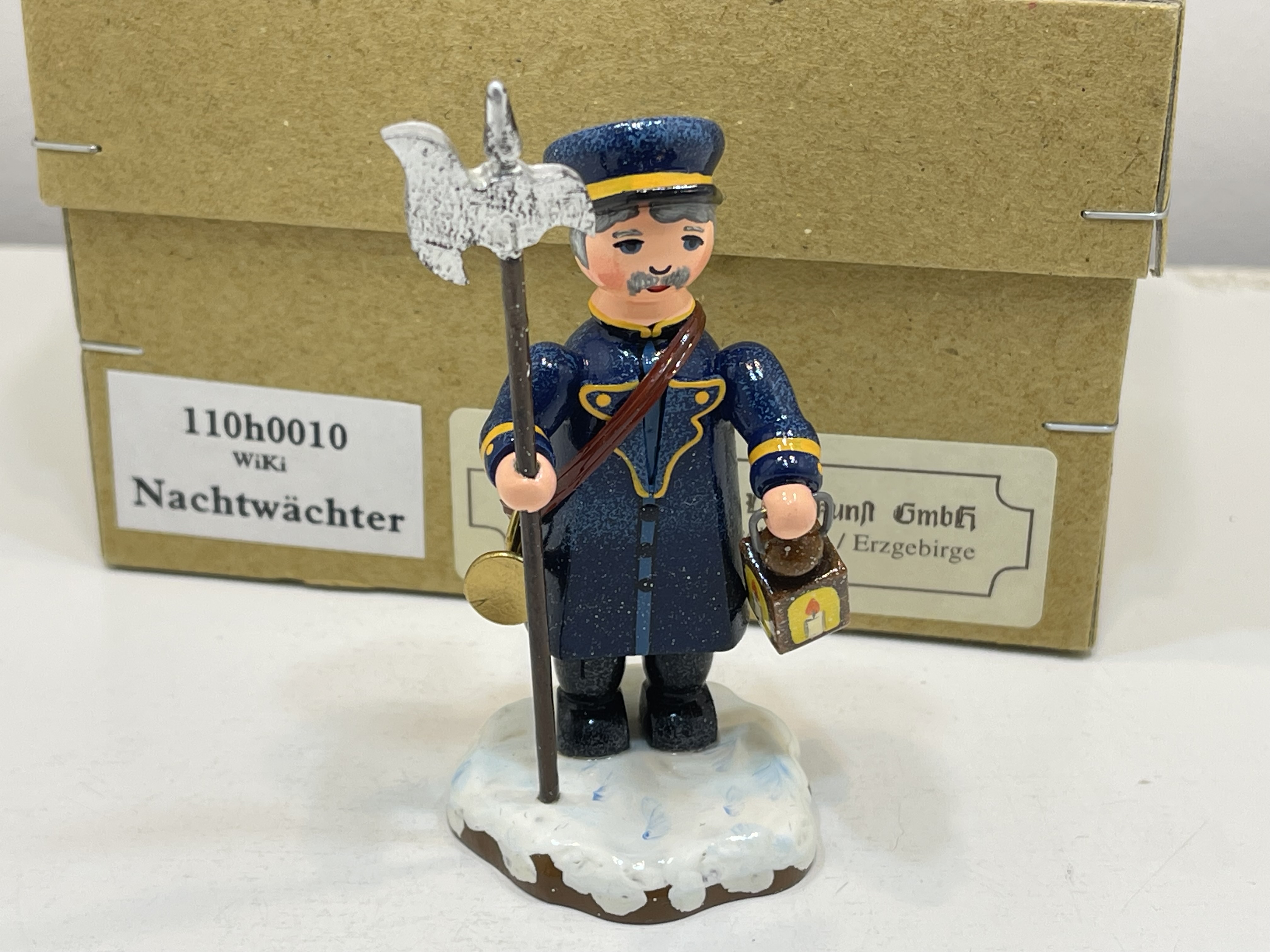 Erzgebirge Sammler Figur Hubrig 9 cm + OVP. Top Zustand 