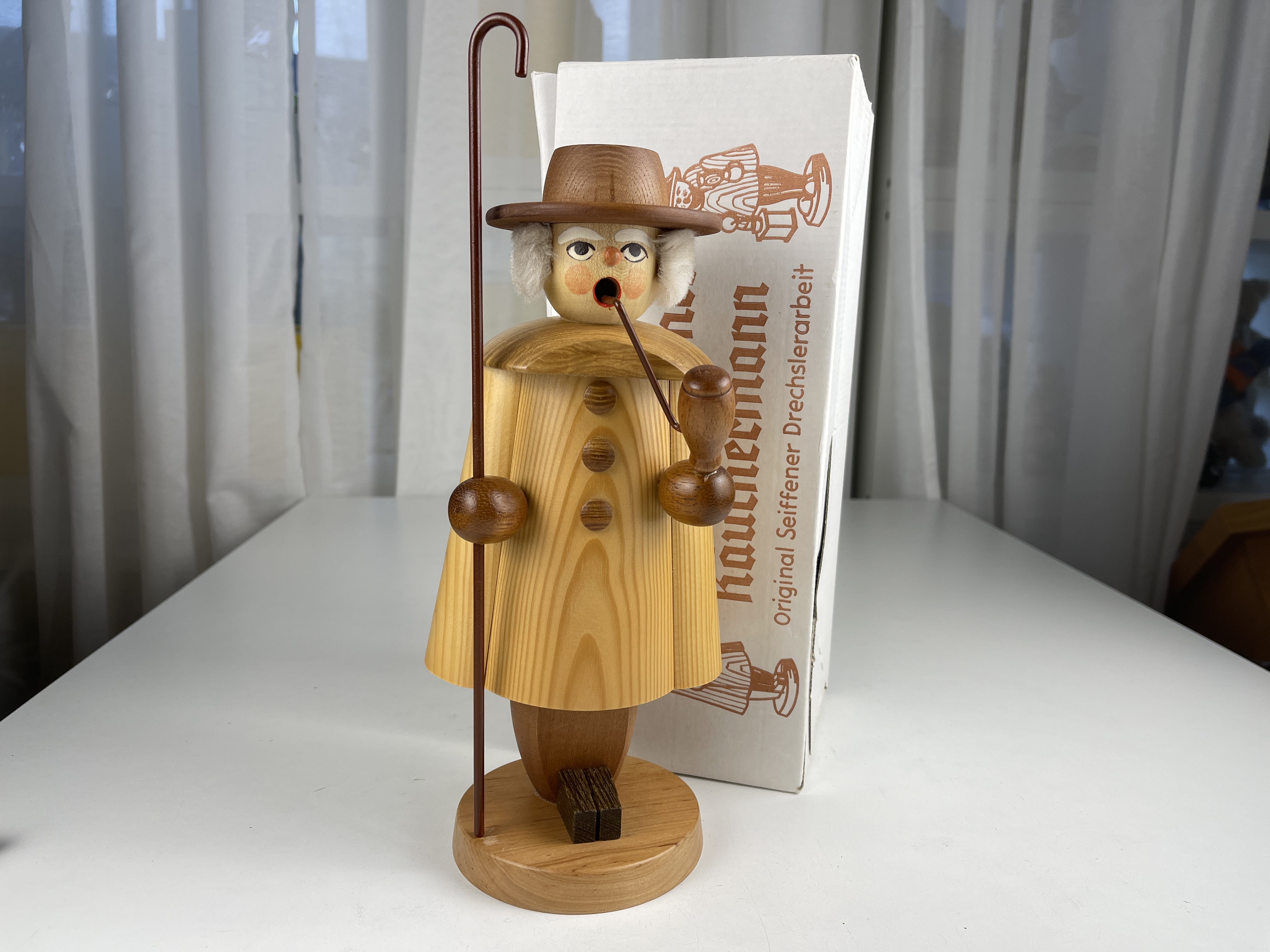 Erzgebirge Figur Räuchermann Holzfigur 28 cm. Top Zustand  