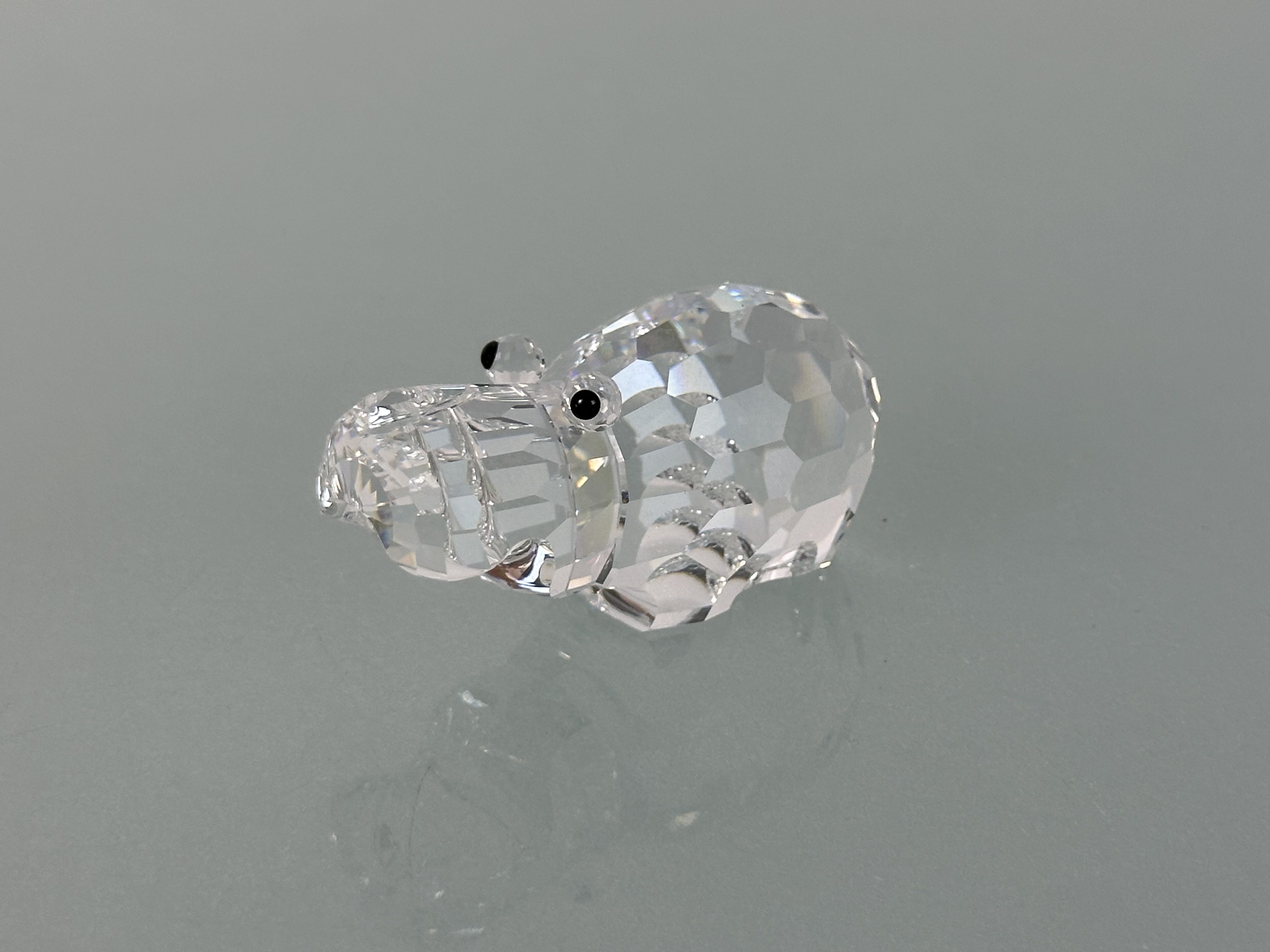 Swarovski Figur Kristall 015187 Großes Nilpferd 7 cm. Top Zustand
