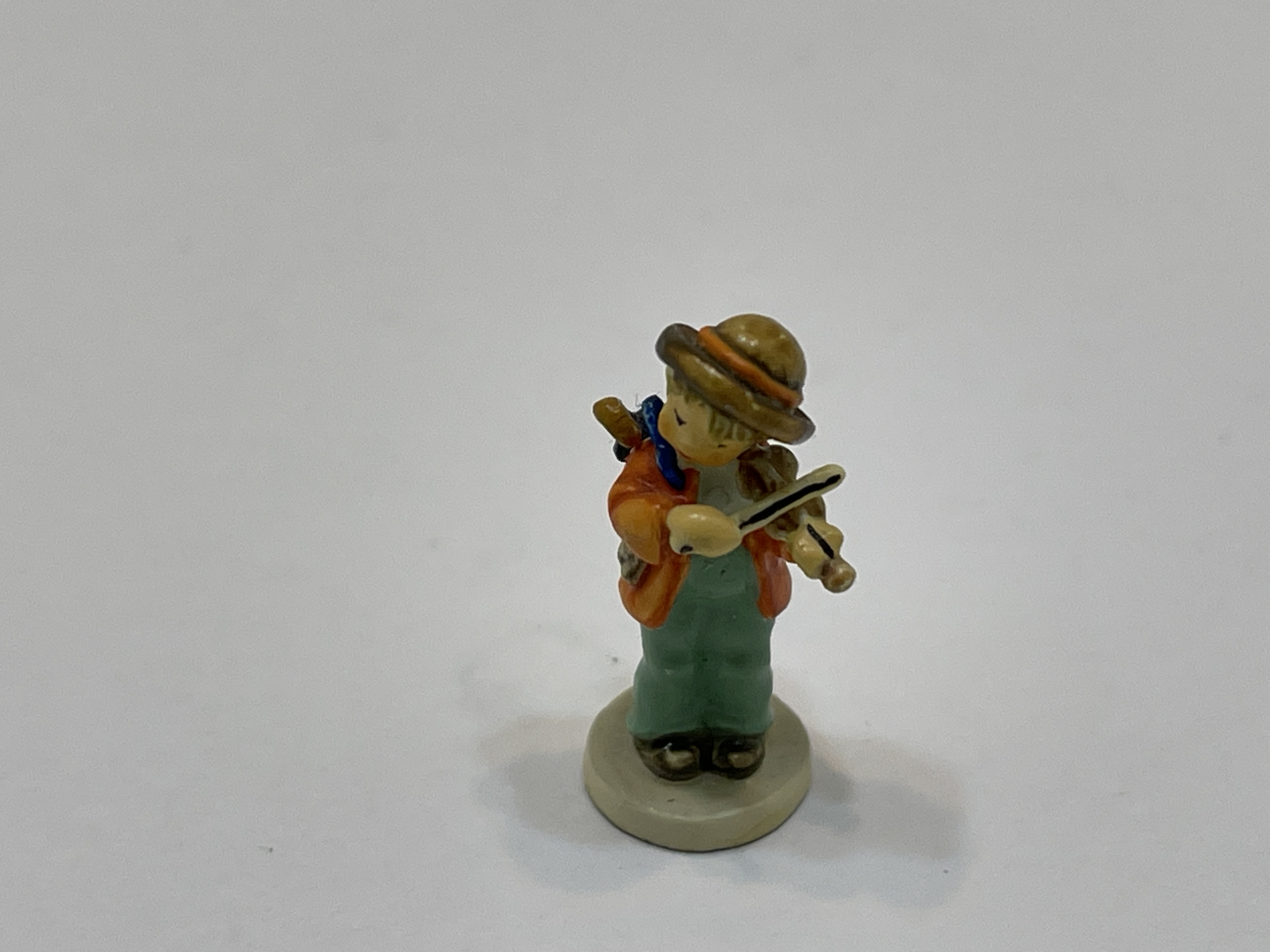 Hummel Figur Miniatur Metall Geigerlein 2,2 cm Top Zustand. 