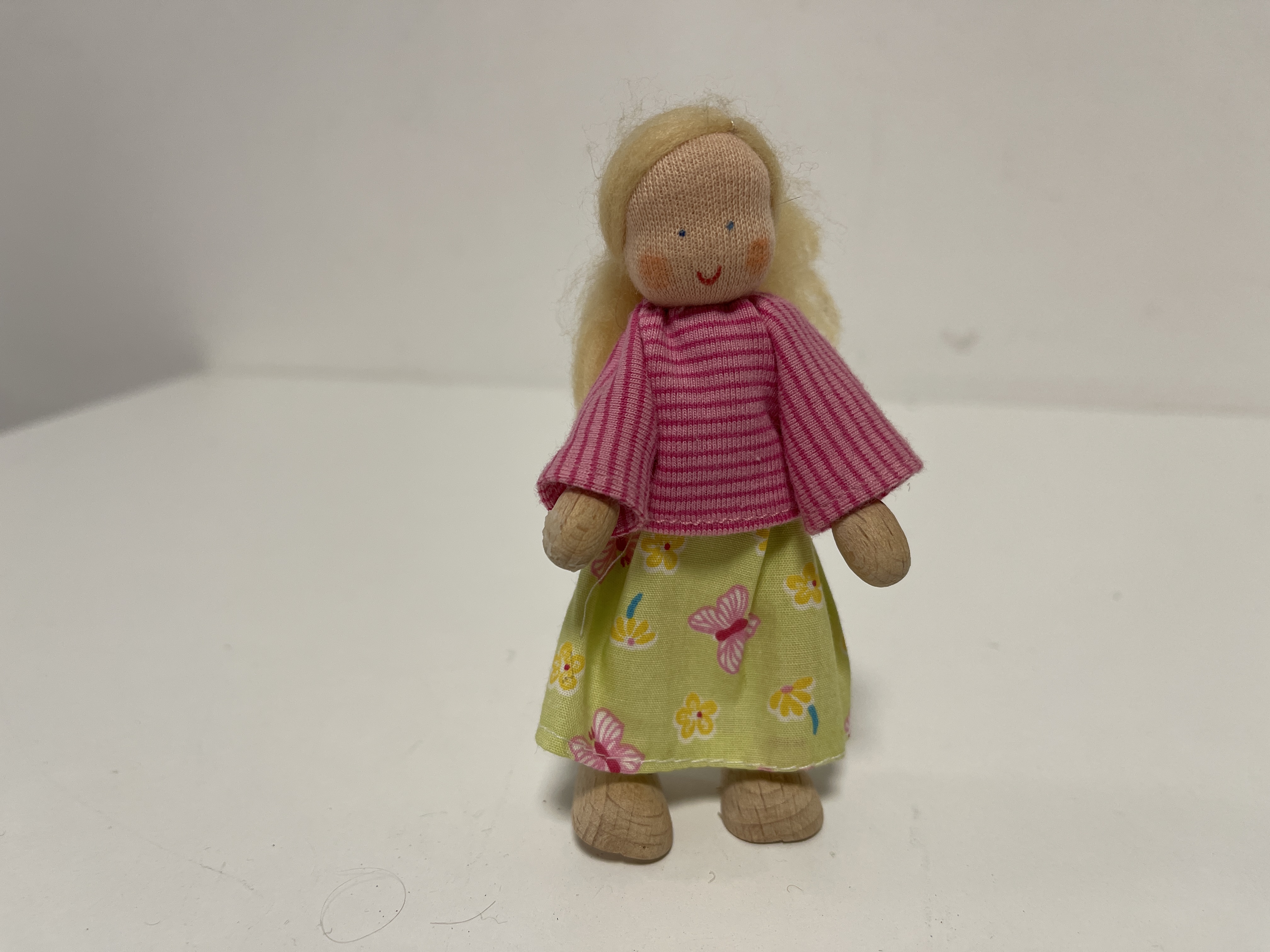 Käthe Kruse Holz Puppe / Figur 11 cm. Top Zustand   