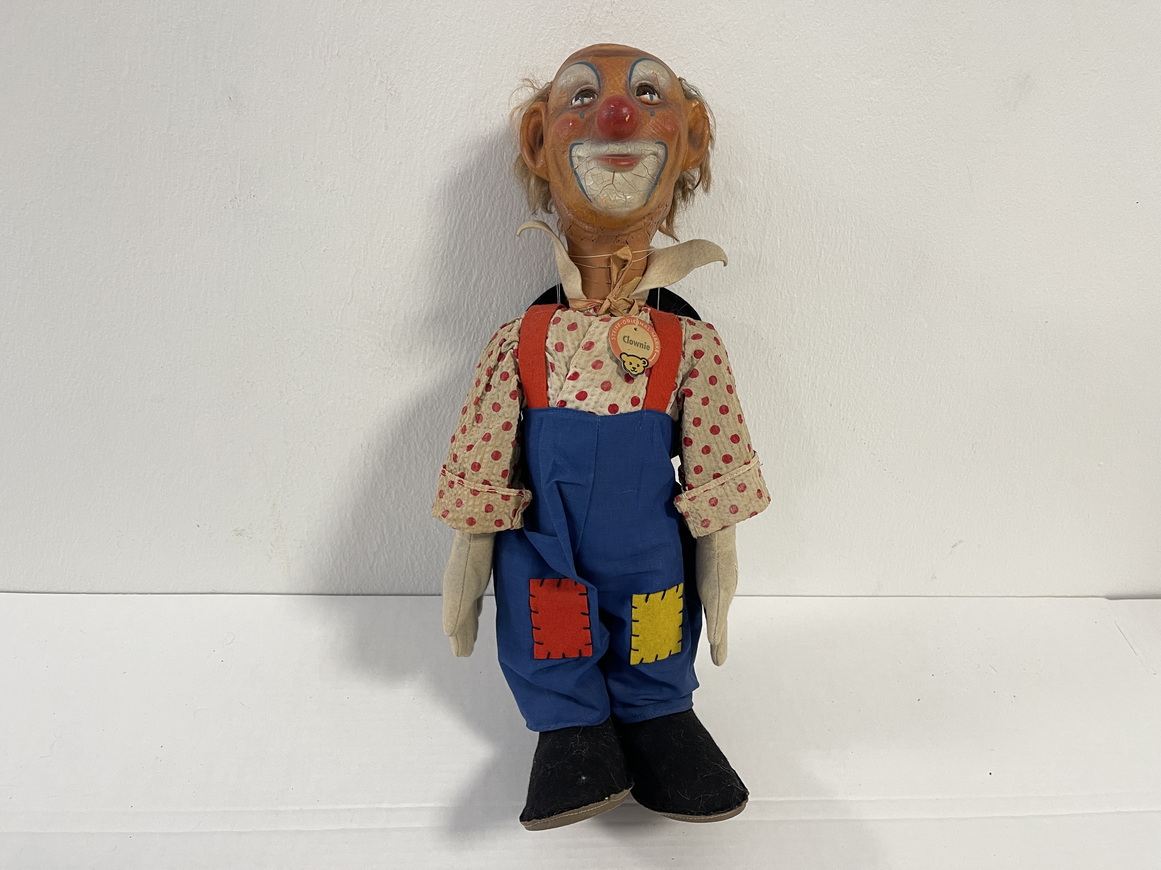 Steiff Puppe Clown Puppe 40 cm. Zustand siehe Fotos 