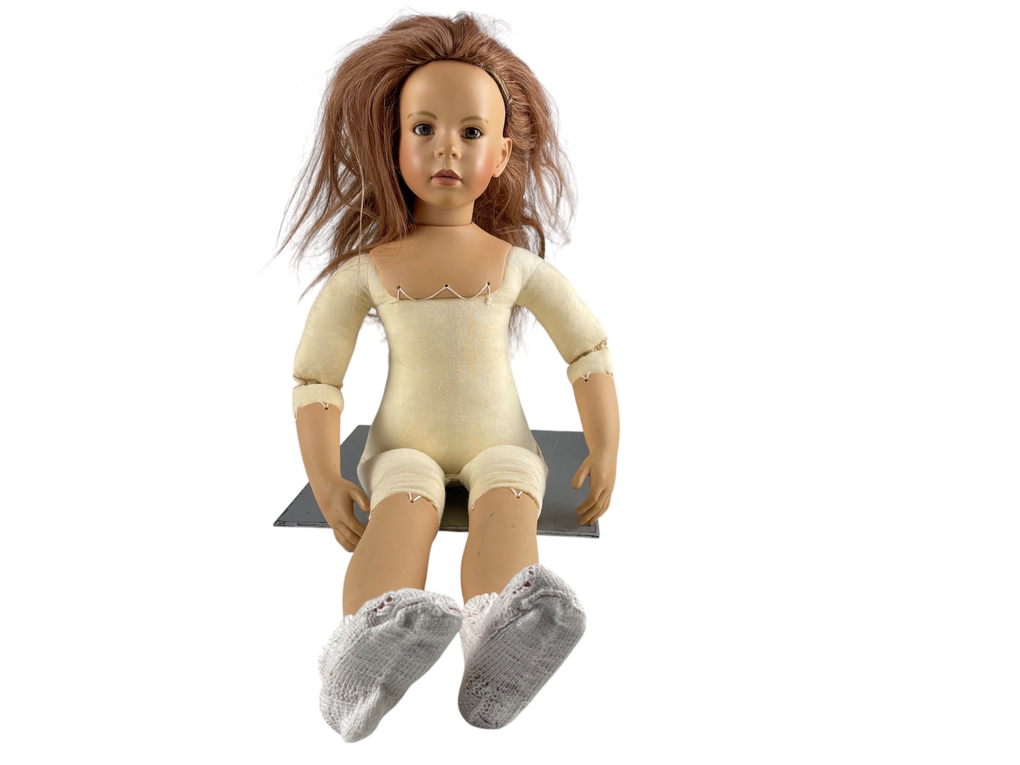 W.P.M Vera Scholz Künstlerpuppe Vinyl Puppe 62 cm. Zustand siehe Fotos 