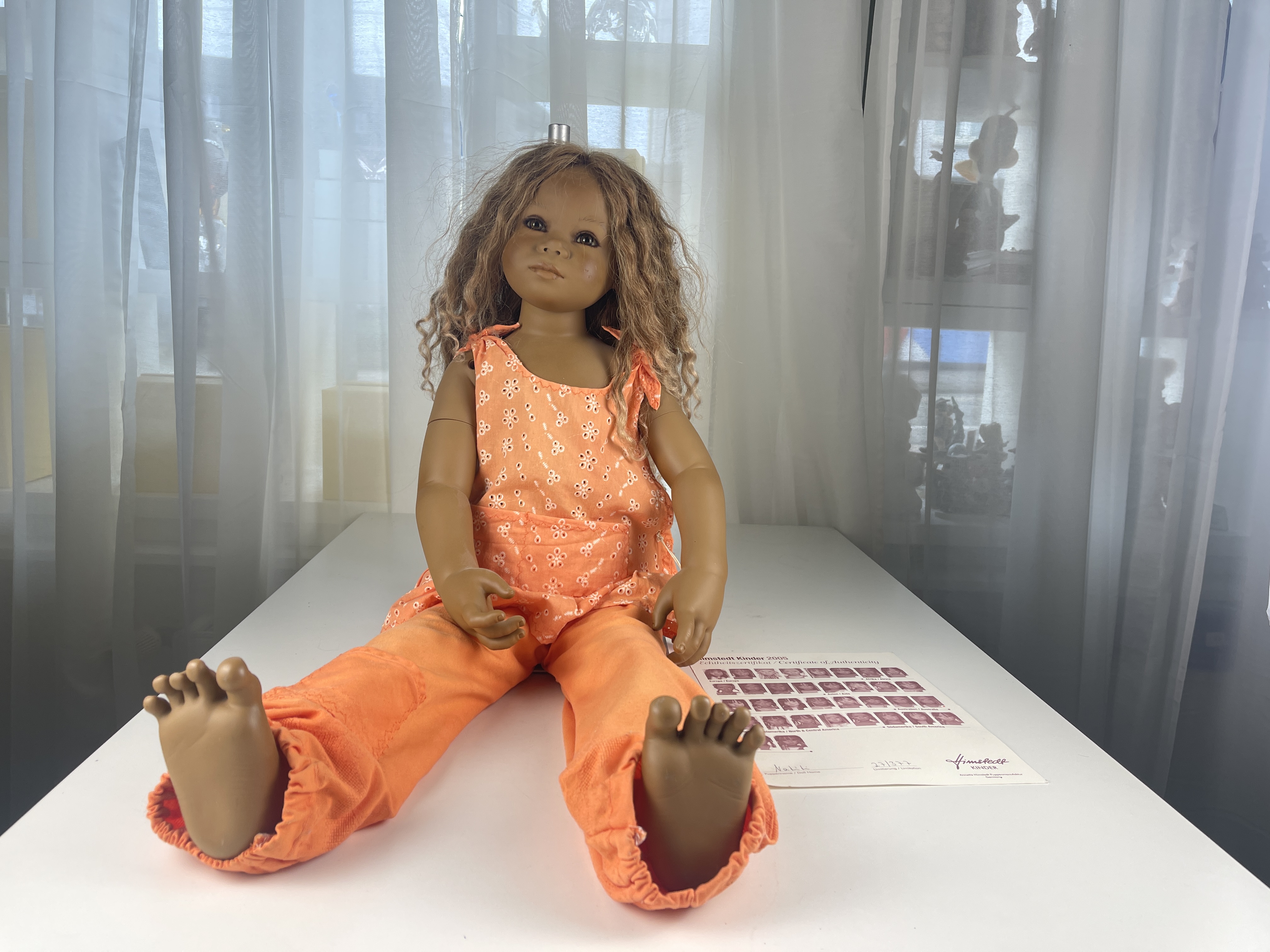 Annette Himstedt Vinyl Puppe Natiti 80 cm. Zustand siehe Fotos