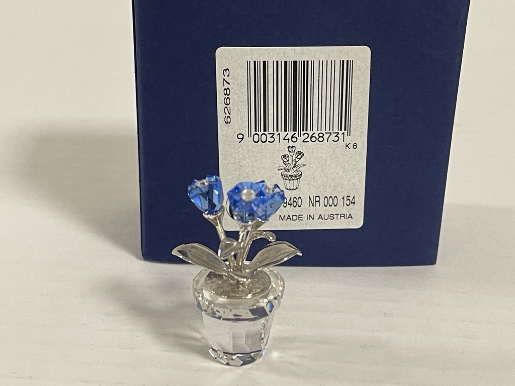  Swarovski Figur 626873 Blume Vergissmeinnicht 4,4 cm. Ovp Zertifikat.  