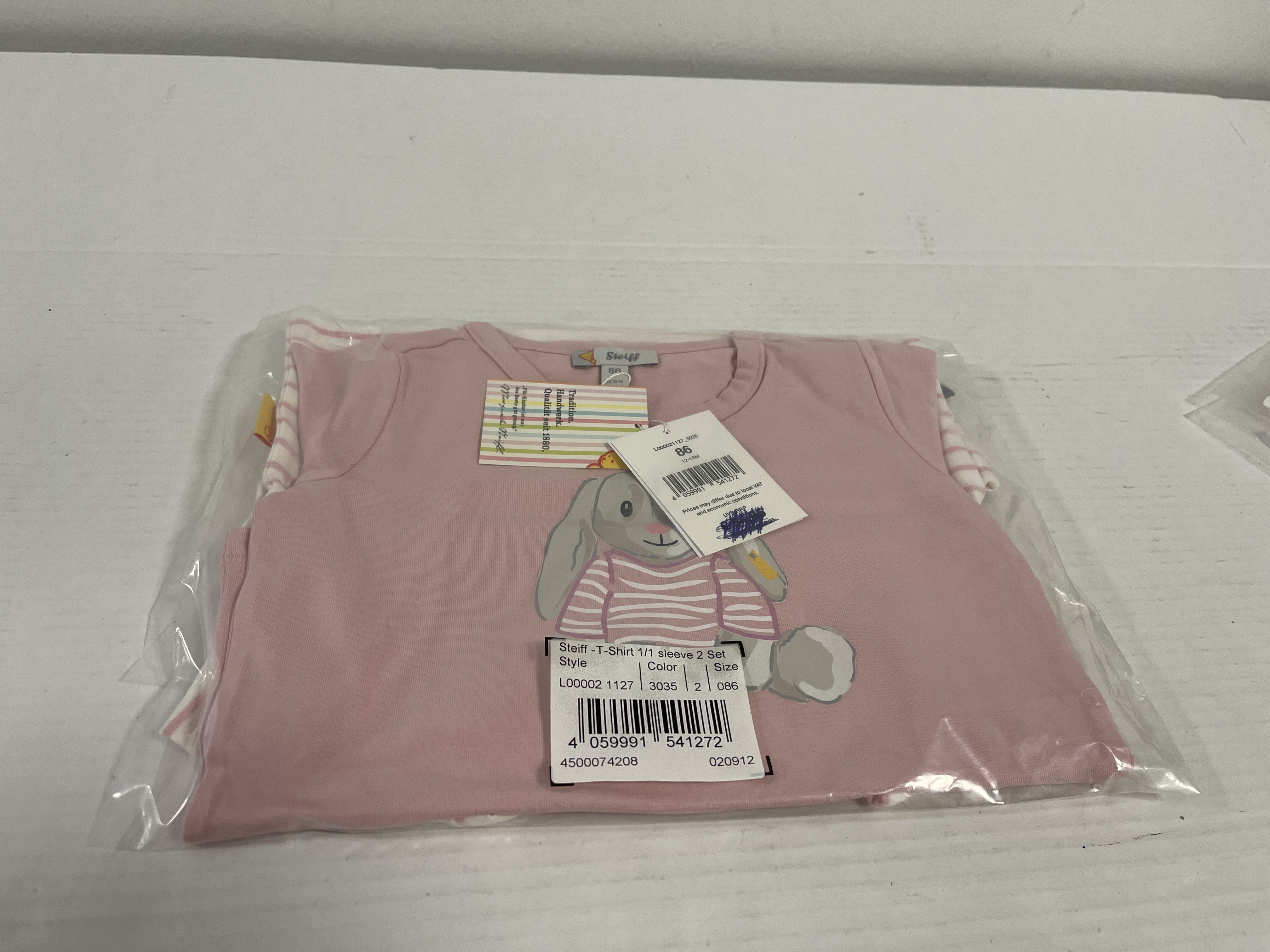 Steiff Baby Bekleidung Longseelve Shirt Set für Mädchen Größe 86 - Top Zustand   