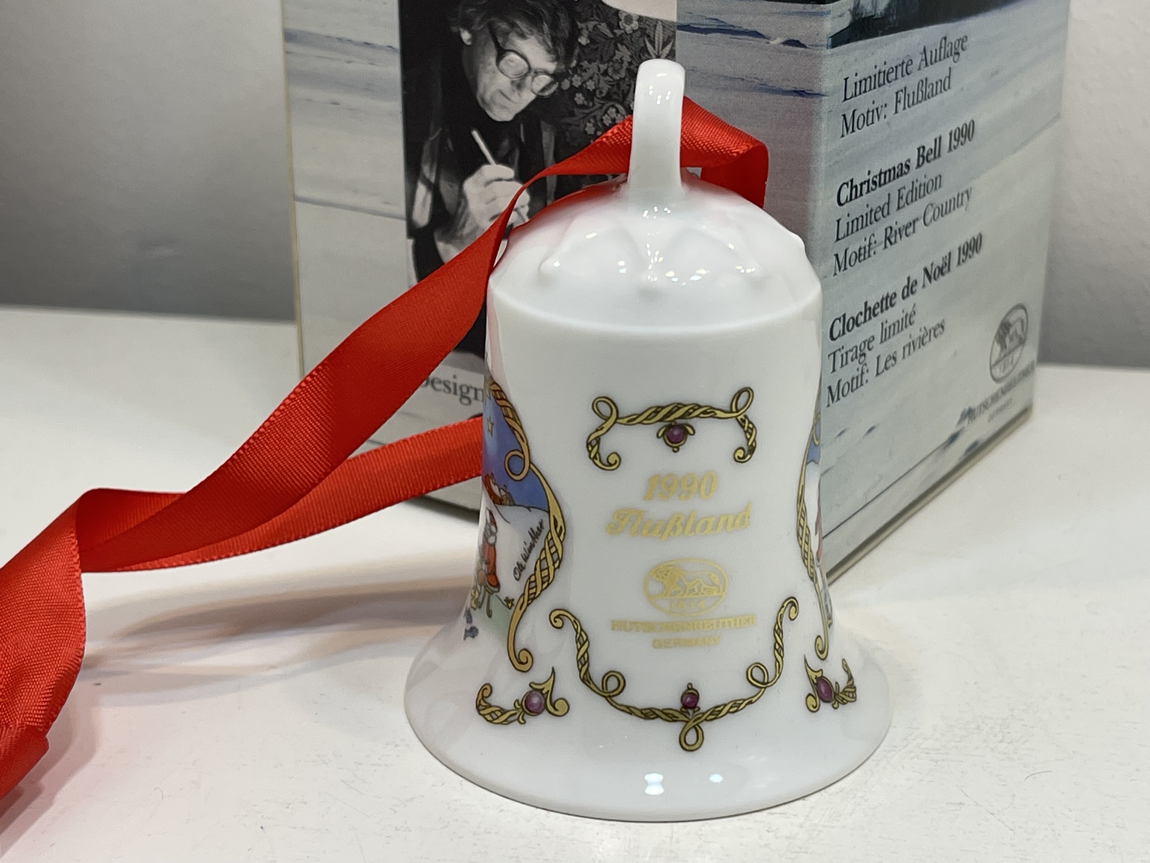  Hutschenreuther Weihnachtsglocke mit OVP  1990 -Top Zustand.  