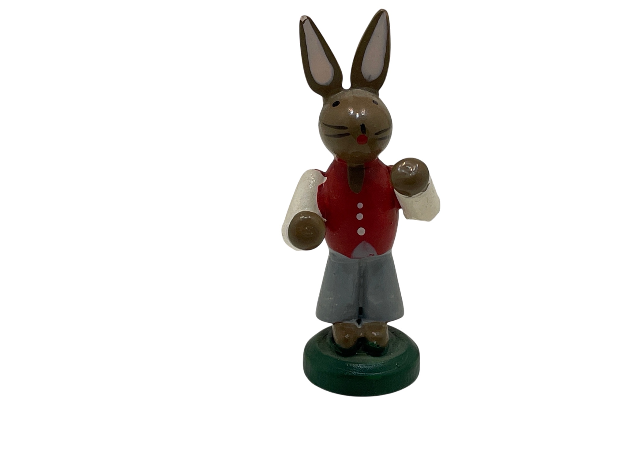 Erzgebirge Figur Hase 5,5 cm. Zustand siehe Fotos   