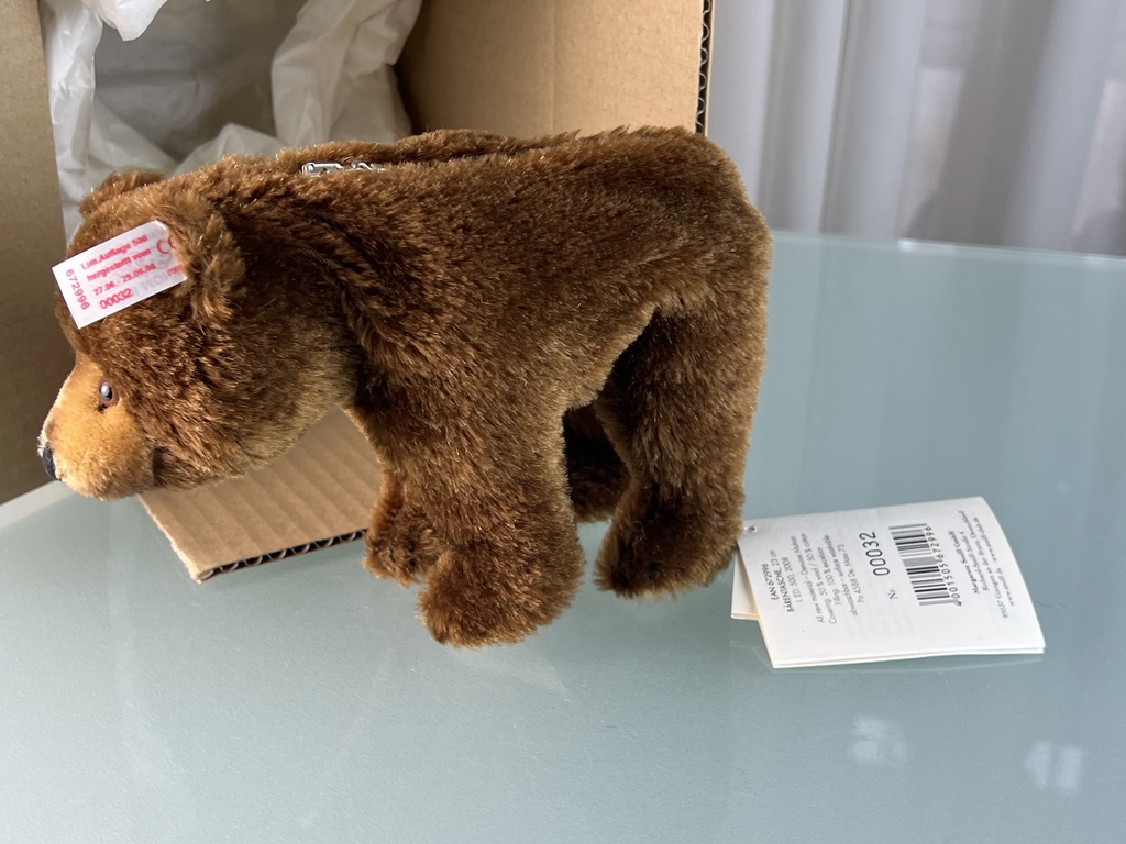 Steiff Tier Sammler 672996 - Teddy Bär Tasche - 23cm - Top Zustand 