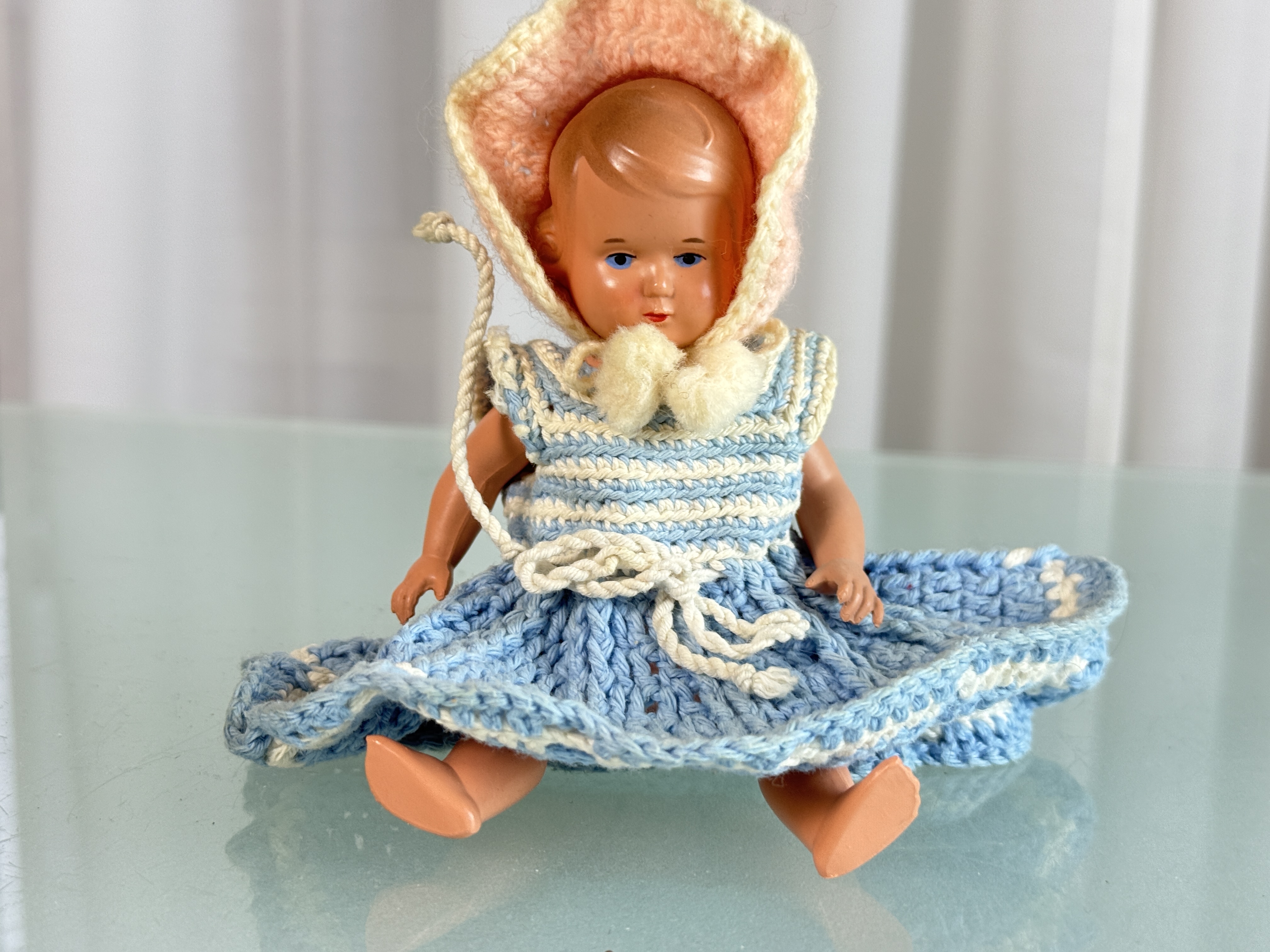 Schildkröt-Puppe Schildkrötpuppe Puppe 16 1/2 cm. Top Zustand