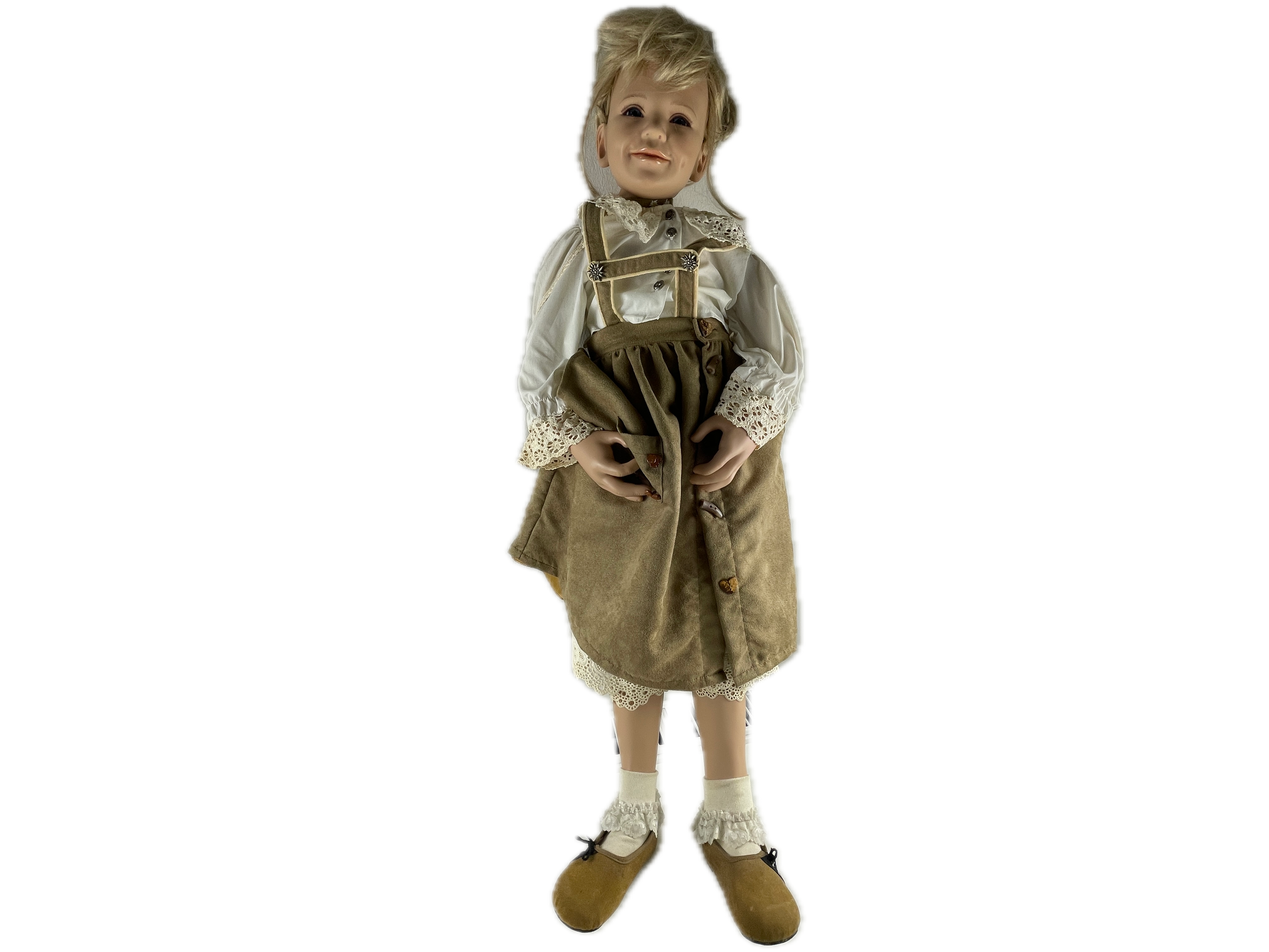 Künstlerpuppe Susan Lippl Vinyl Puppe 95 cm. Top Zustand 