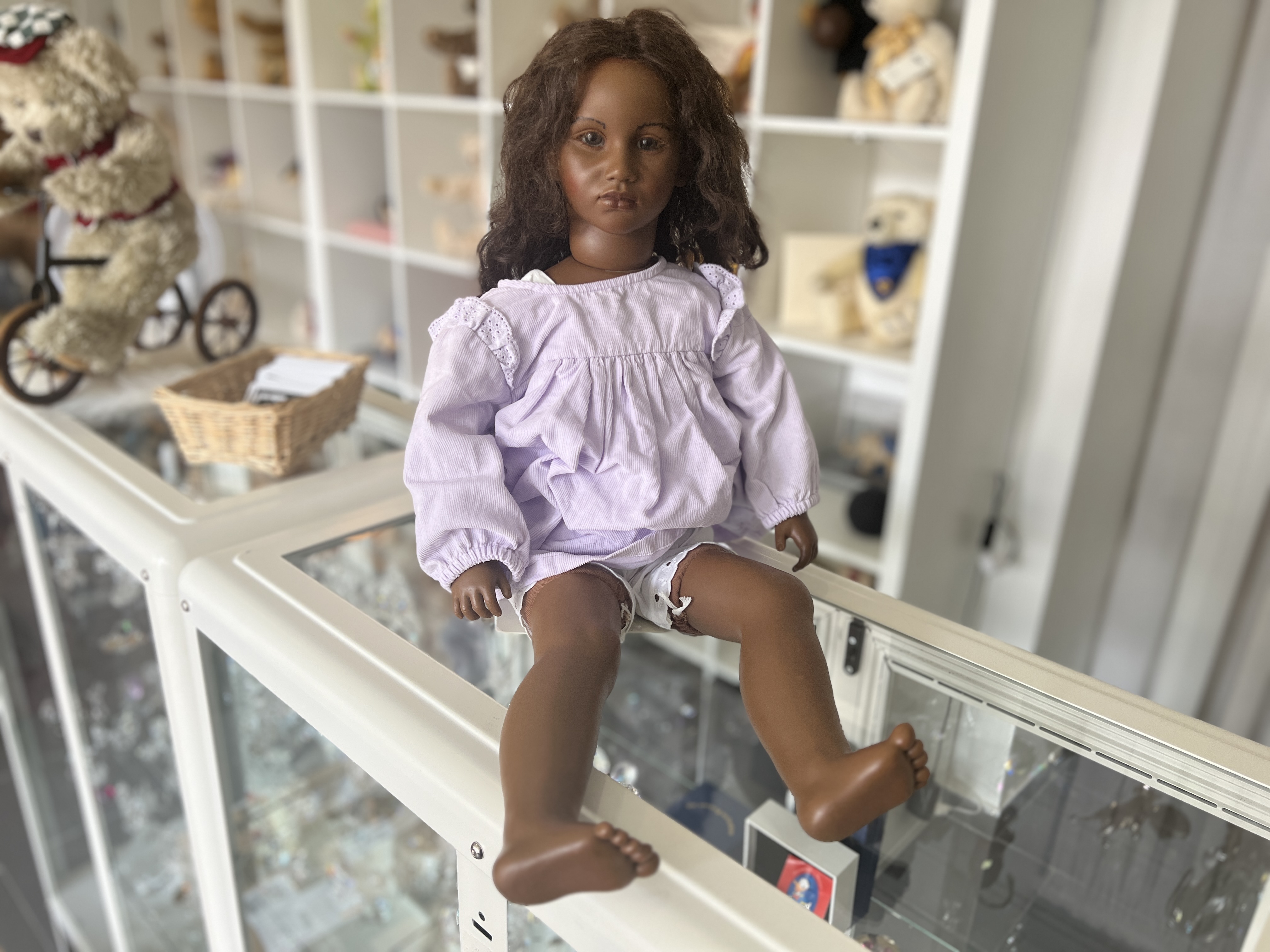  Annette Himstedt Puppe Fatou 60 cm. Top Zustand   