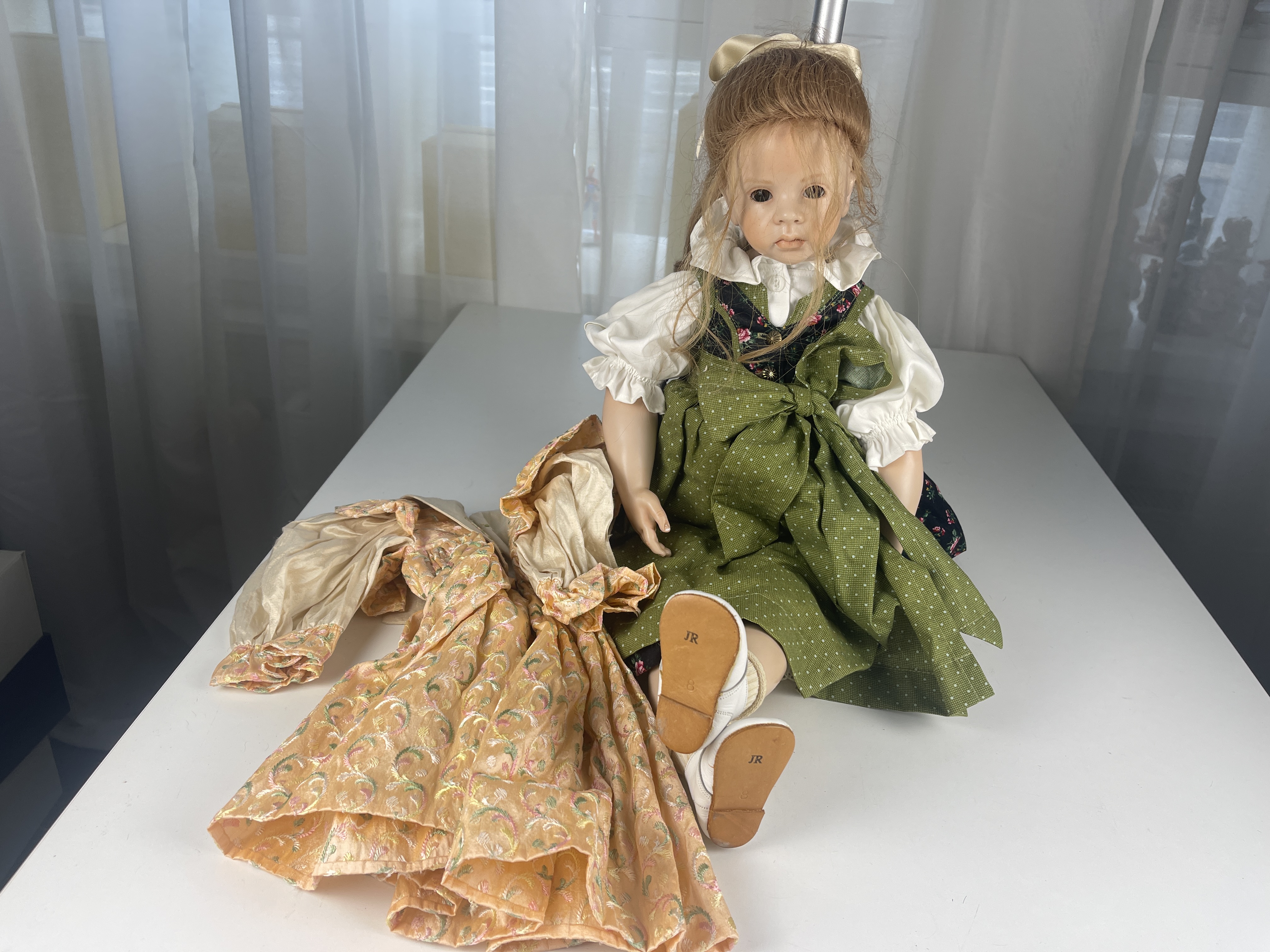 Künstlerpuppe Hildegard Günzel Wachs auf Porzellan 60 cm. Top Zustand siehe Fotos 