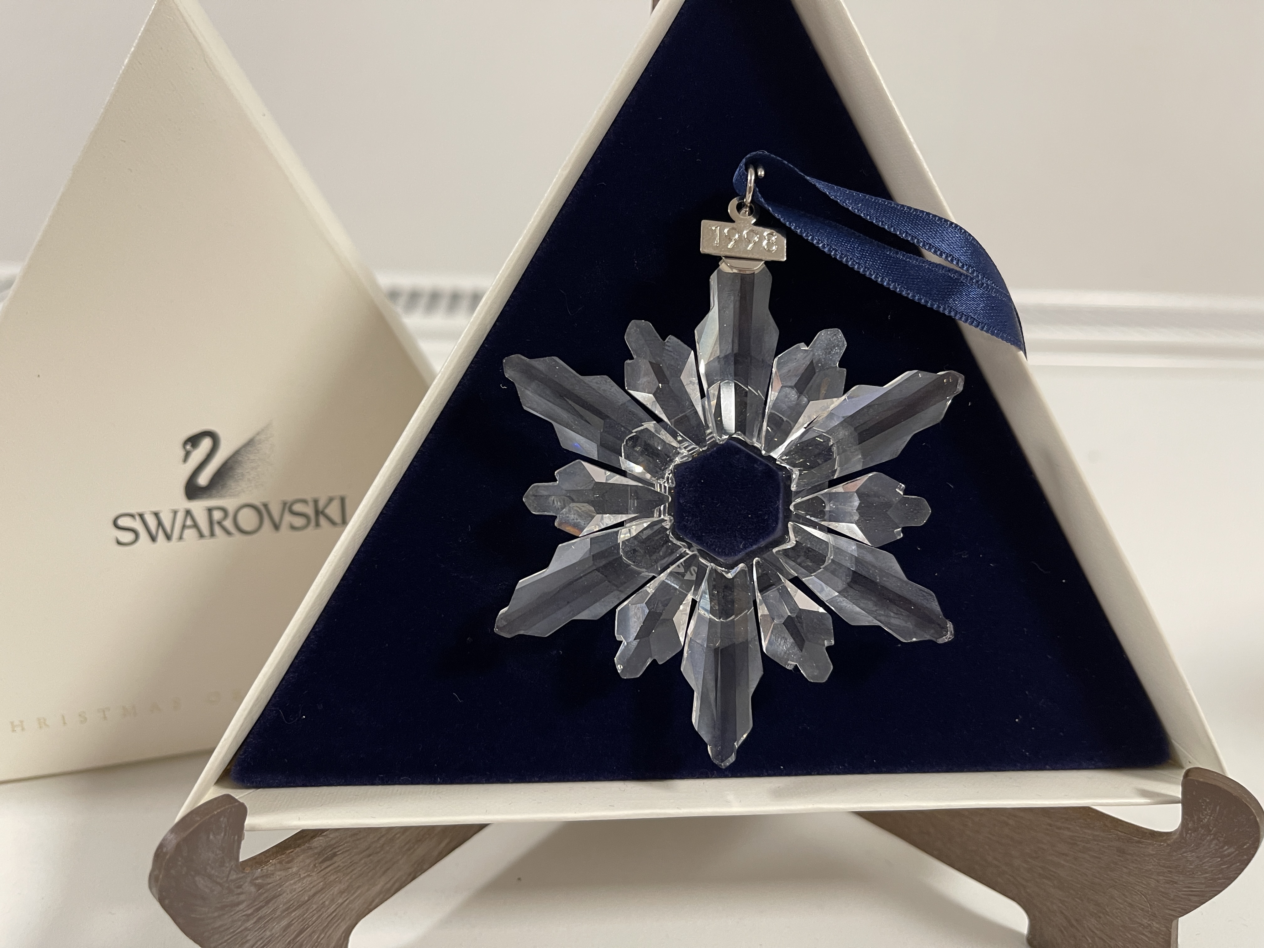 Swarovski Figur 220073 Weihnachtsstern 1998 Ornament 7,5 cm Ovp Zertifikat Top Zustand  
