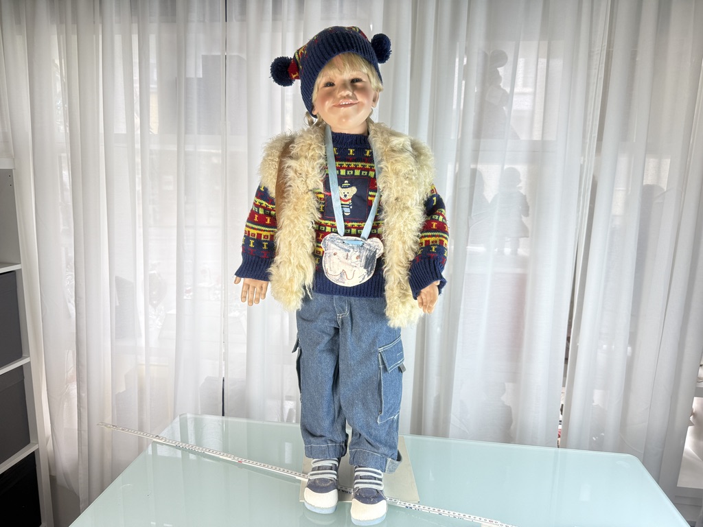 Künstlerpuppe Susan Lippl Vinyl Puppe 93 cm. Top Zustand 