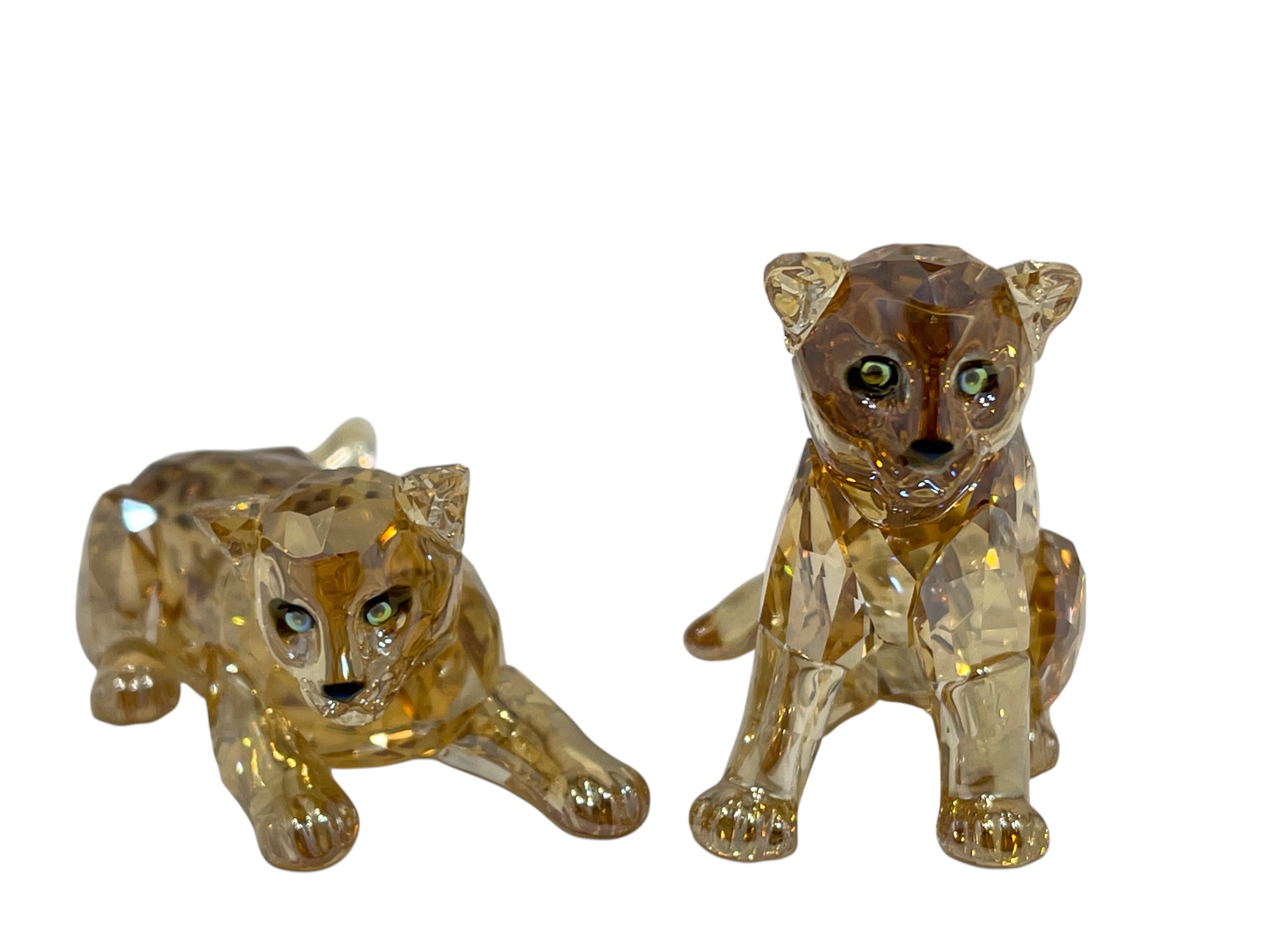  Swarovski Figur 5428542 Amur Leoparden Babys 4,8 cm. Top Zustand  