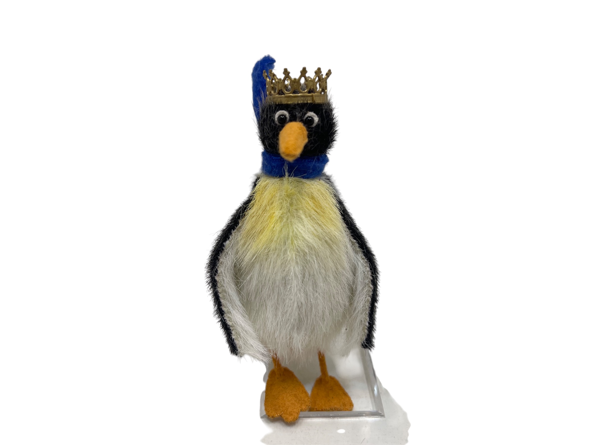 Künstler Stofftier Pinguin 12 cm. - Top Zustand.   